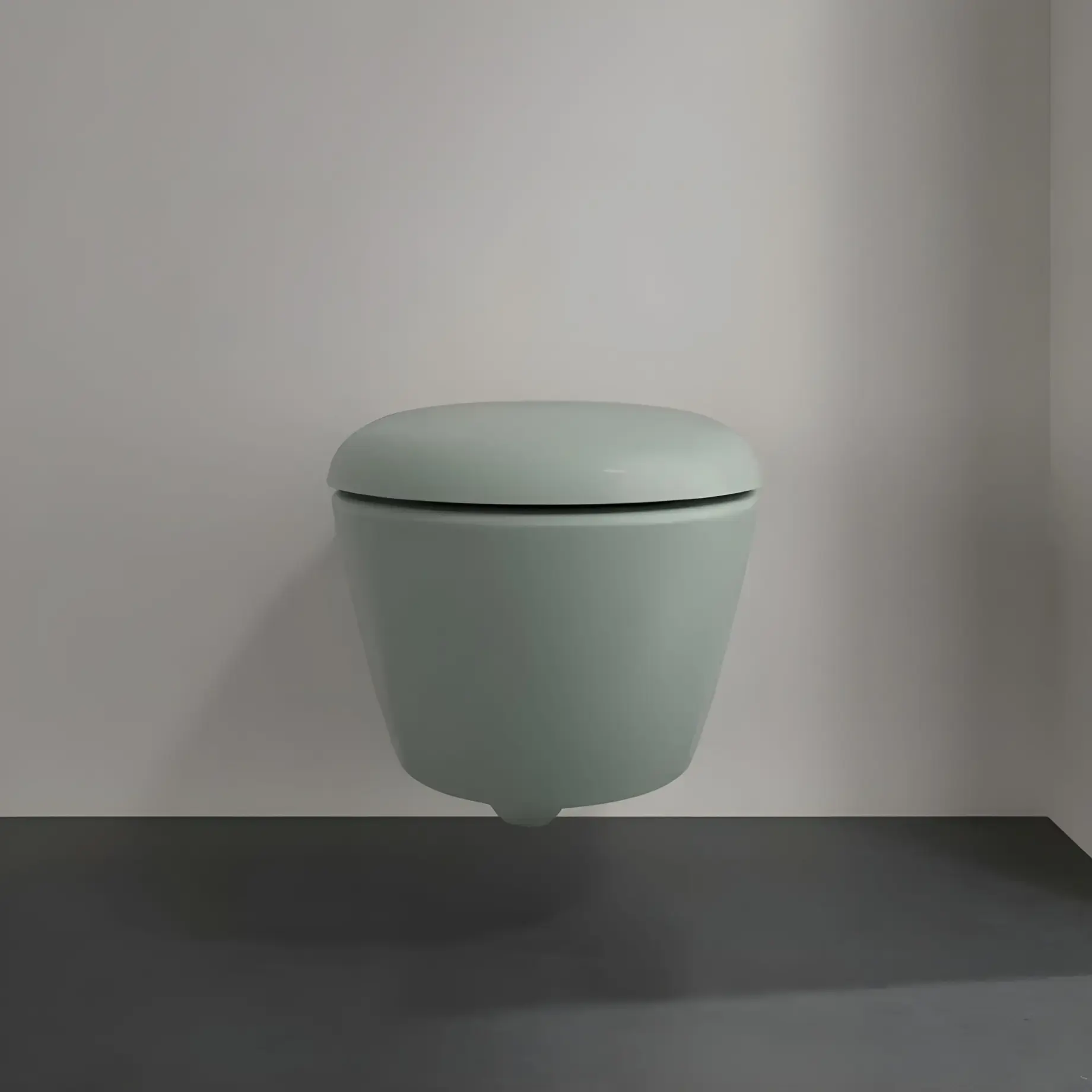 Унітаз Antao Villeroy & Boch 4674T0R8 Morning Green CeramicPlus — вид ззаду
