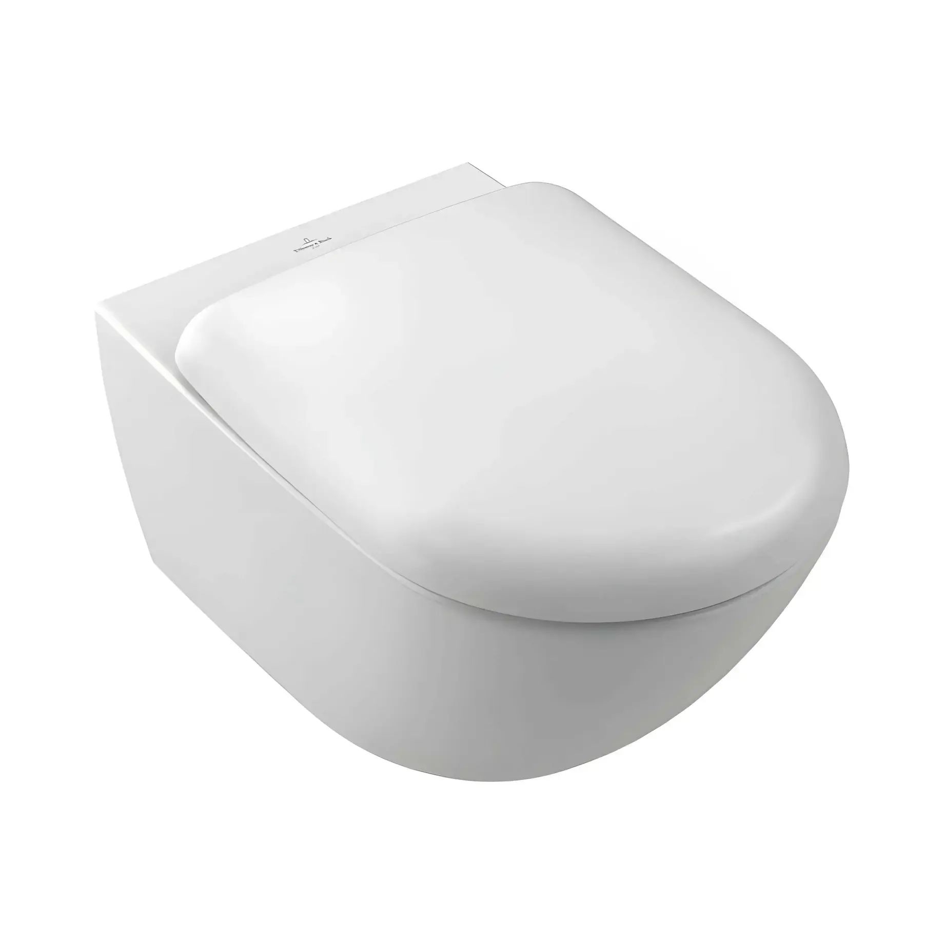 Унітаз Antao Villeroy & Boch 4674T0RW Stone White CeramicPlus 37 х 56 см — вид на білому тлі
