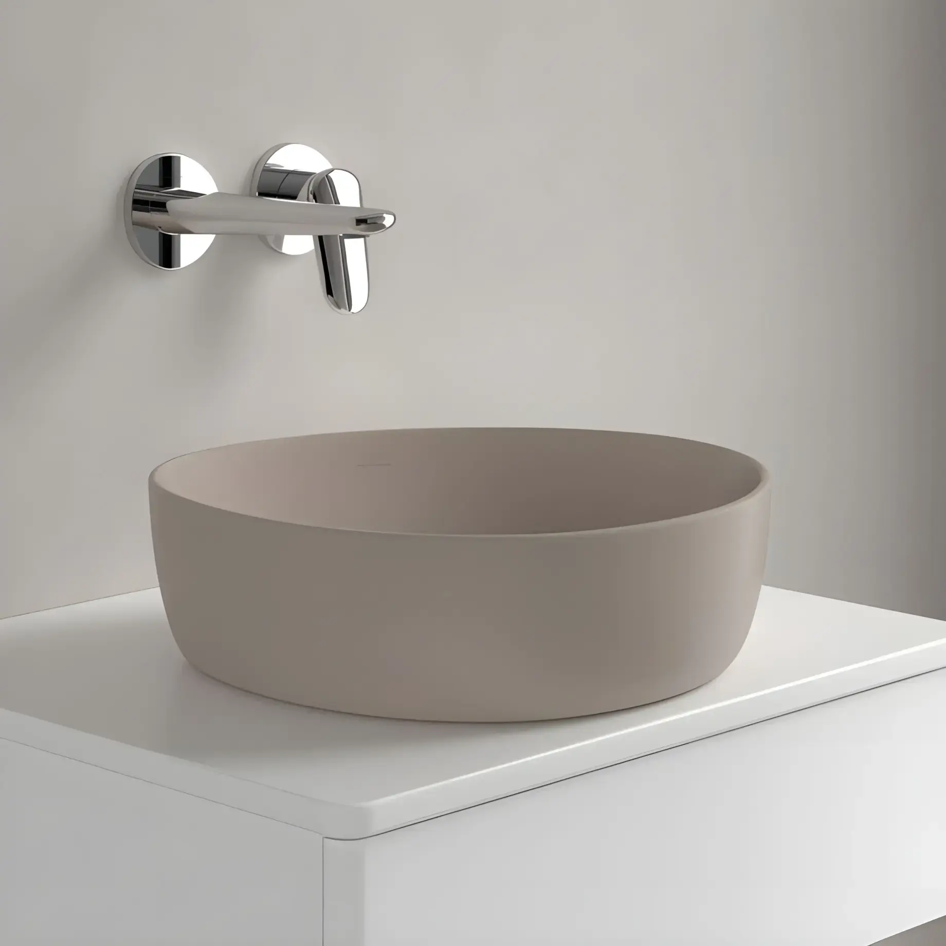 Умивальник Antao Villeroy & Boch 4A7240AM Almond CeramicPlus — вид всередину