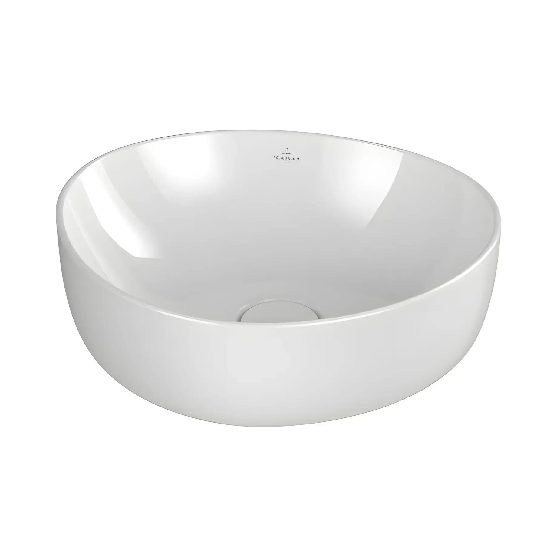 Умивальник Antao Villeroy & Boch 4A7240R1 Alpine White CeramicPlus 40 x 39.5 см — вид на білому тлі