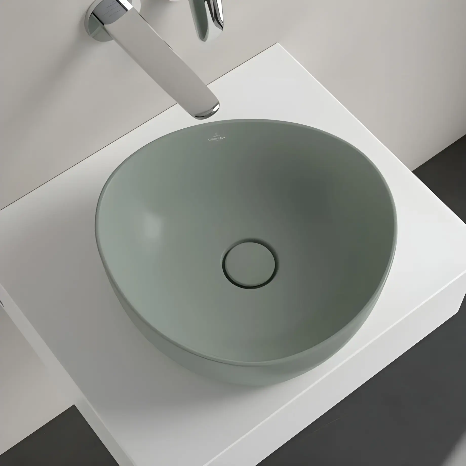 Умивальник Antao Villeroy & Boch 4A7240R8 Morning Green CeramicPlus — вид згори