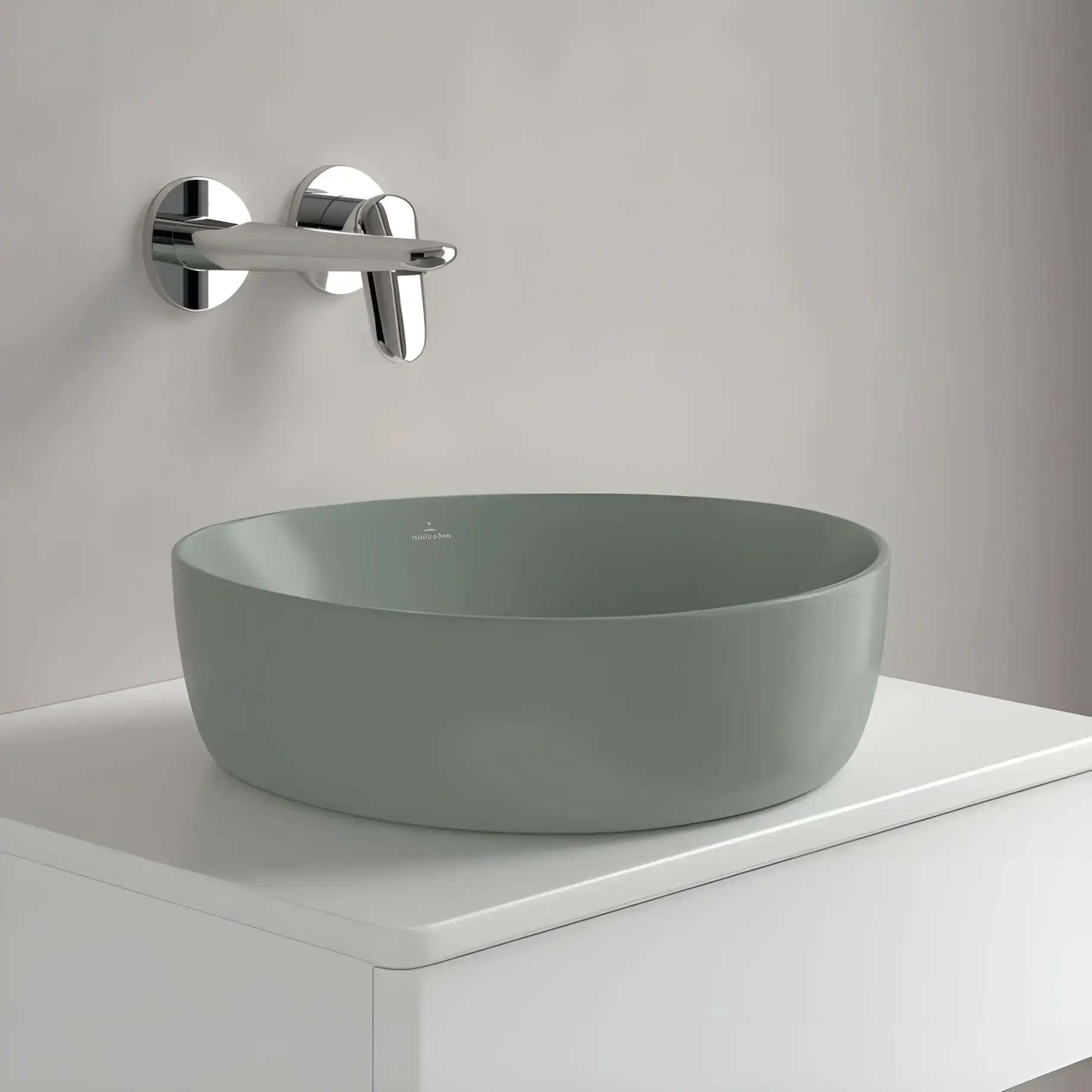 Умивальник Antao Villeroy & Boch 4A7240R8 Morning Green CeramicPlus — ракурс 3/4