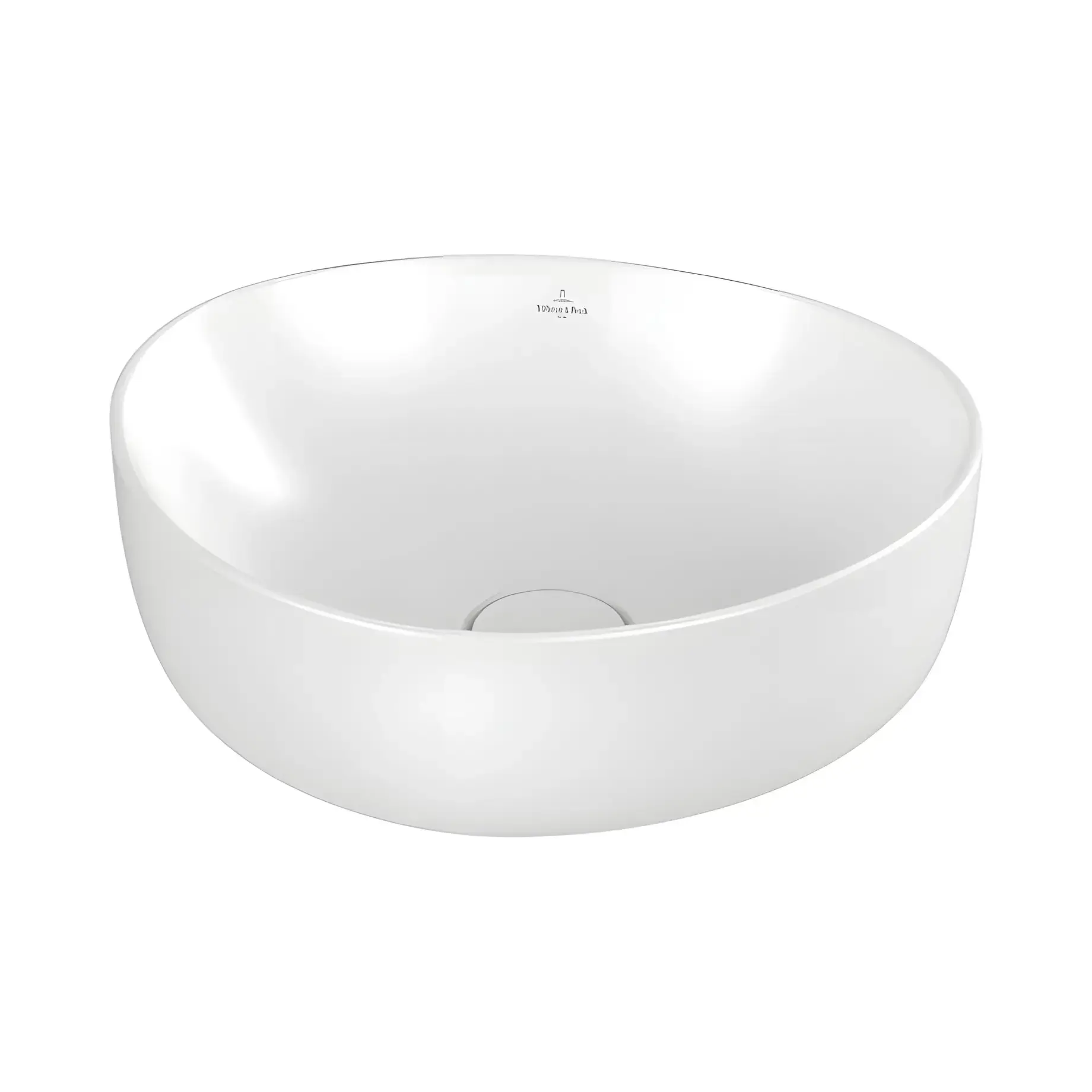 Умивальник Antao Villeroy & Boch 4A7240RW Stone White CeramicPlus 40 x 39.5 см — вид на білому тлі