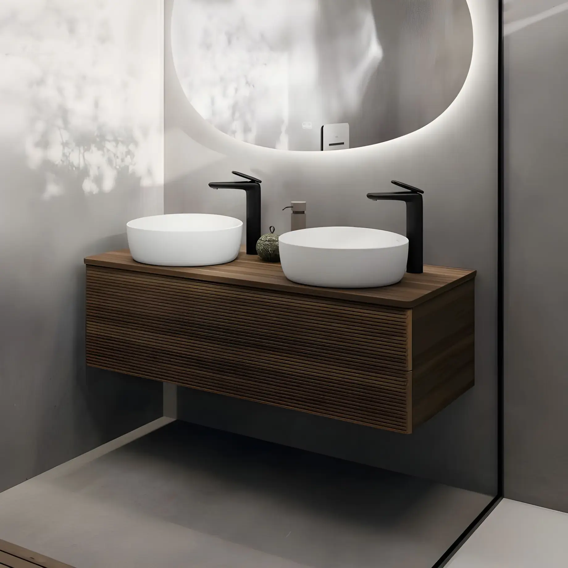 Умивальник Antao Villeroy & Boch 4A7240RW Stone White CeramicPlus — вид спереду