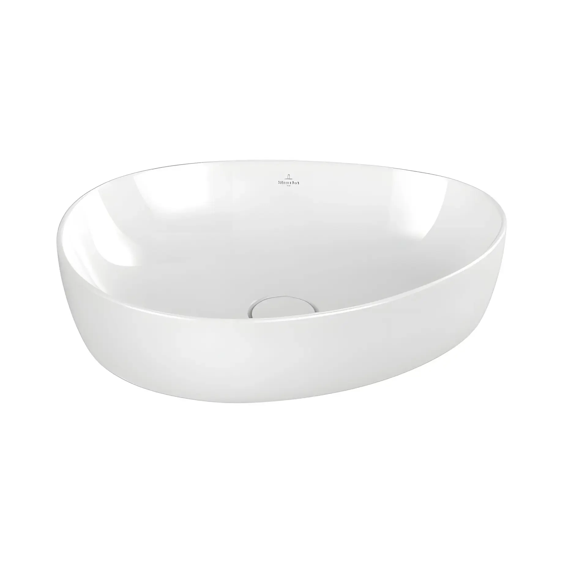 Умивальник Antao Villeroy & Boch 4A7351R1 Alpine White CeramicPlus 51 х 40 см — вид на білому тлі