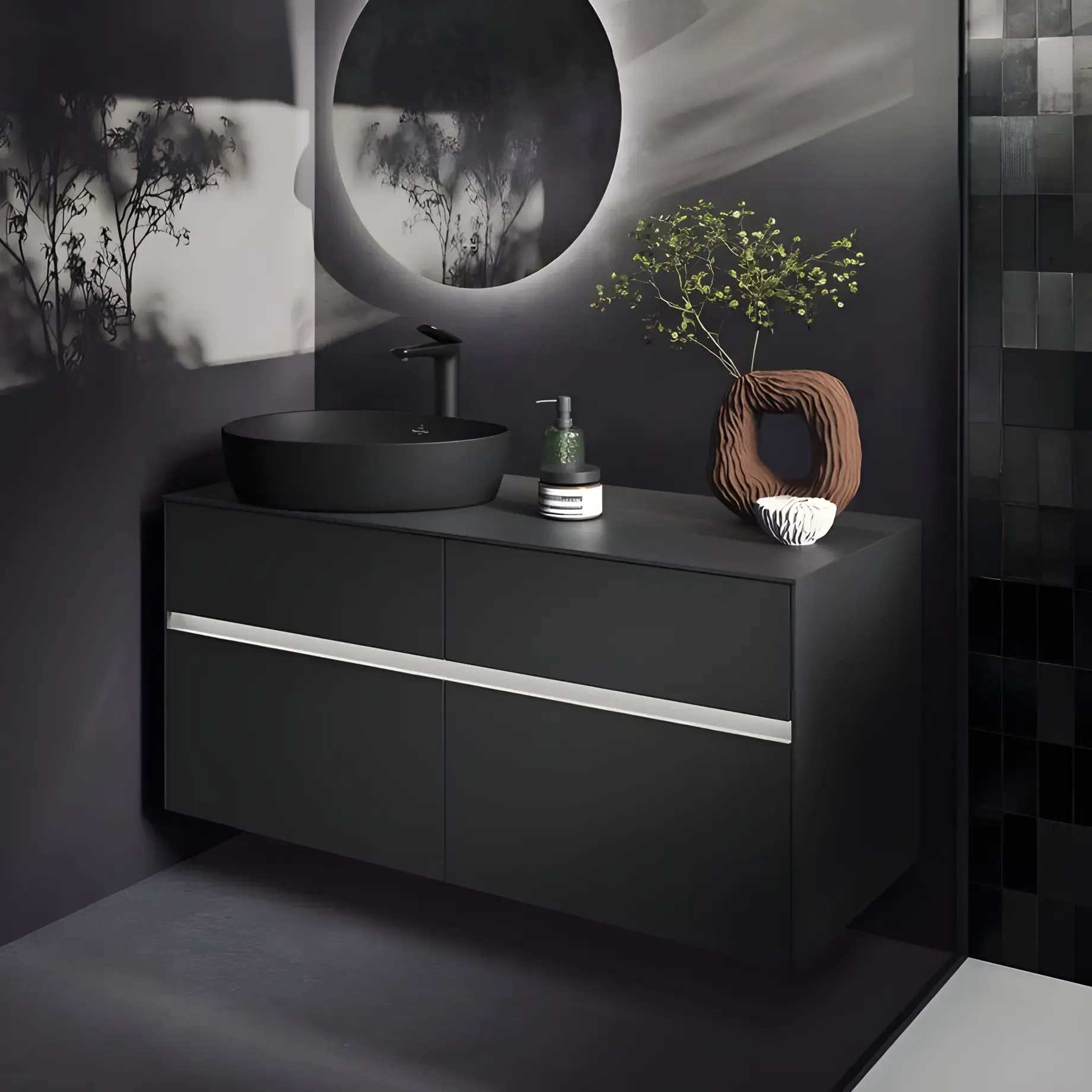 Умывальник Antao Villeroy & Boch 4A7351R7 — вид спереди