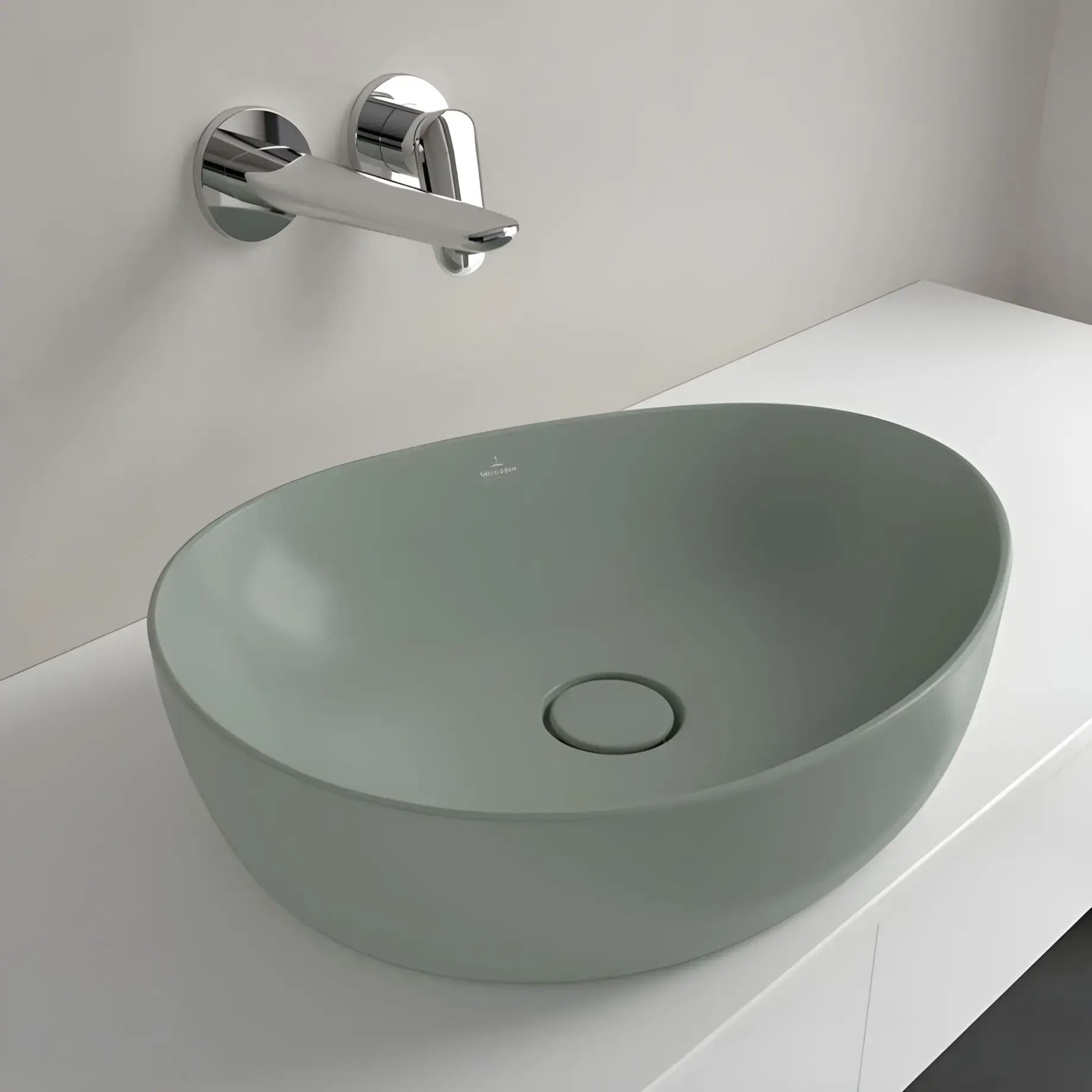 Умывальник Antao Villeroy & Boch 4A7351R8 — схема монтажа