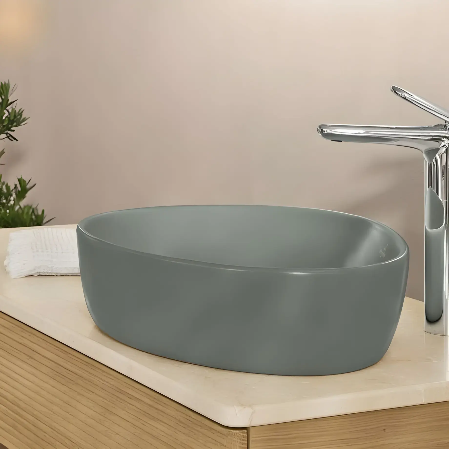 Умывальник Antao Villeroy & Boch 4A7351R8 — вид сверху