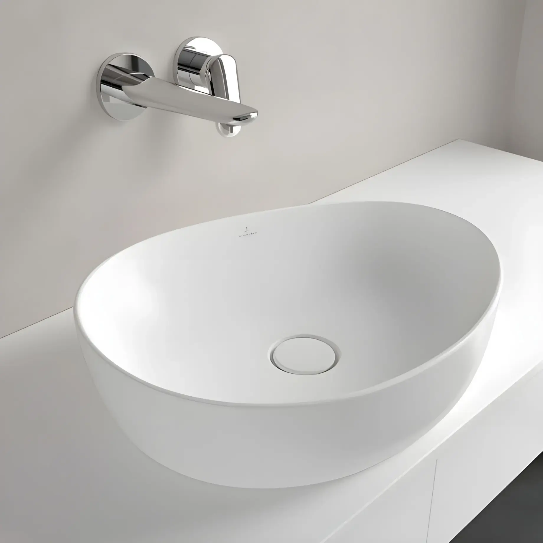 Умывальник Antao Villeroy & Boch 4A7351RW — в установленном виде