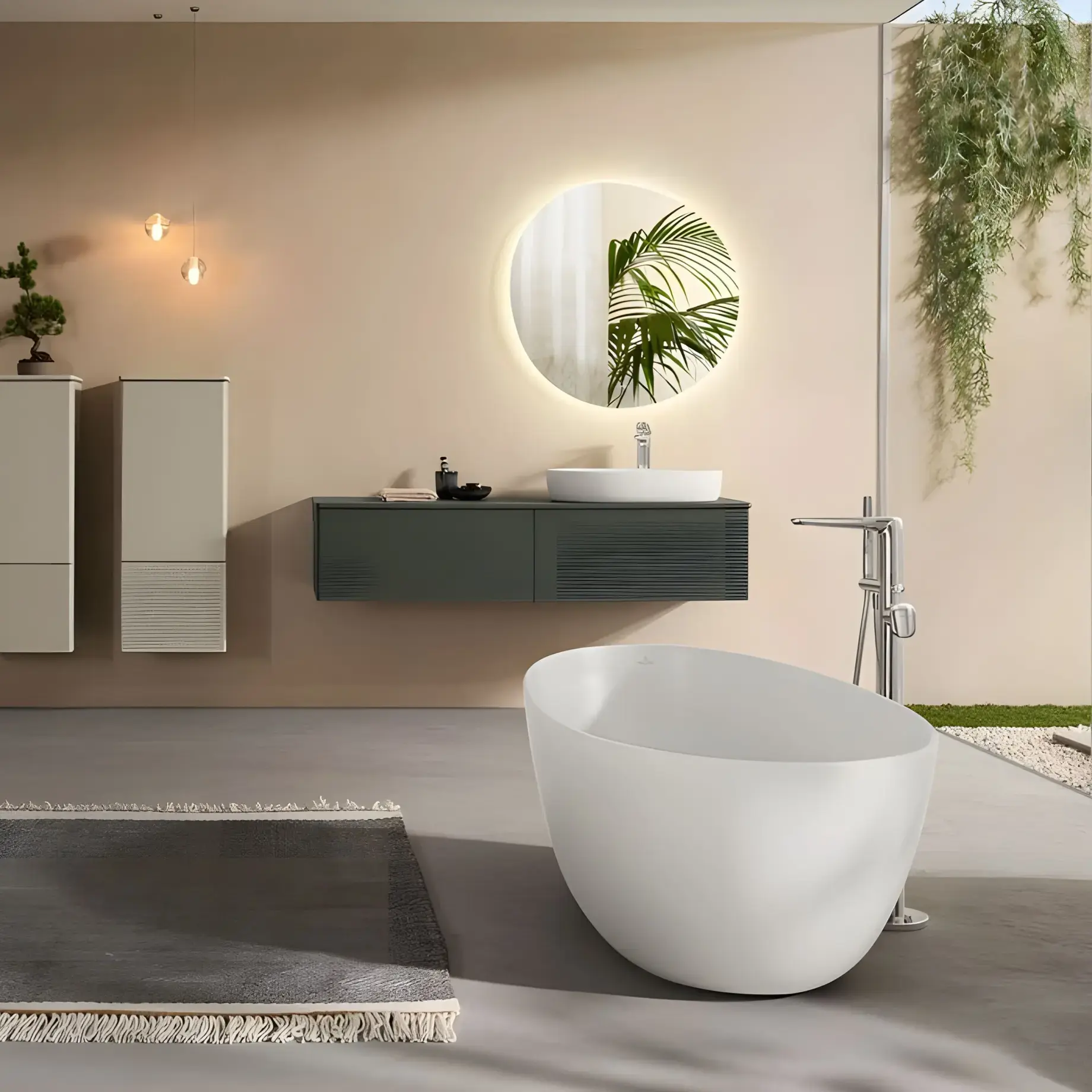 Умывальник Antao Villeroy & Boch 4A7351RW — боковой ракурс
