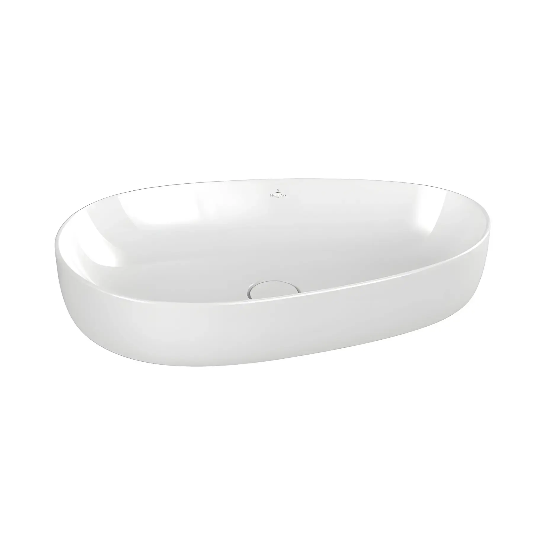Умивальник Antao Villeroy & Boch 4A7465R1 Alpine White CeramicPlus 65 х 40 см — вид на білому тлі
