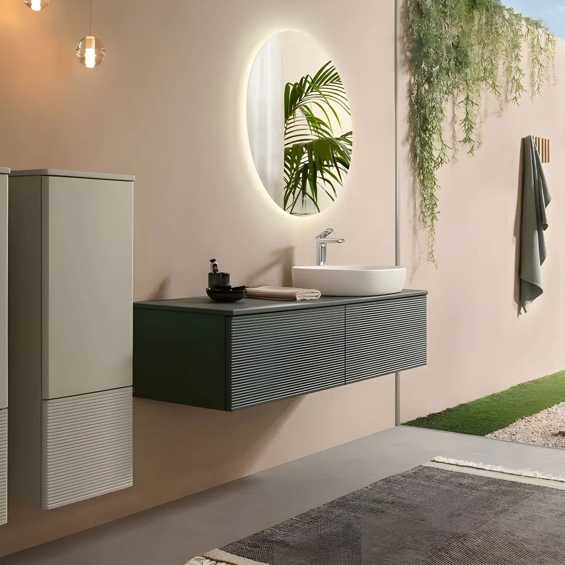 Умивальник Antao Villeroy & Boch 4A7465R1 Alpine White CeramicPlus — вид ззаду