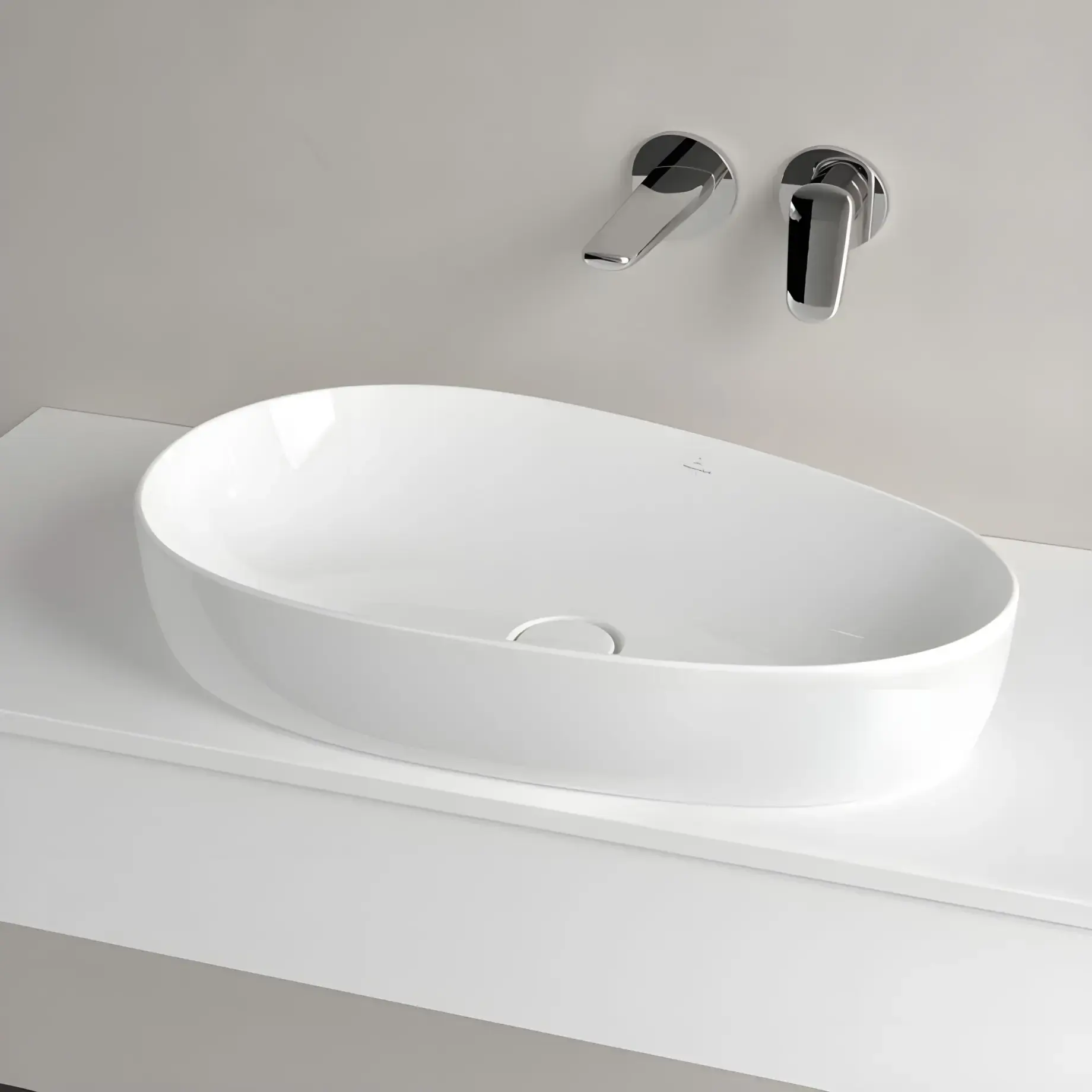 Умивальник Antao Villeroy & Boch 4A7465R1 Alpine White CeramicPlus — ракурс 3/4
