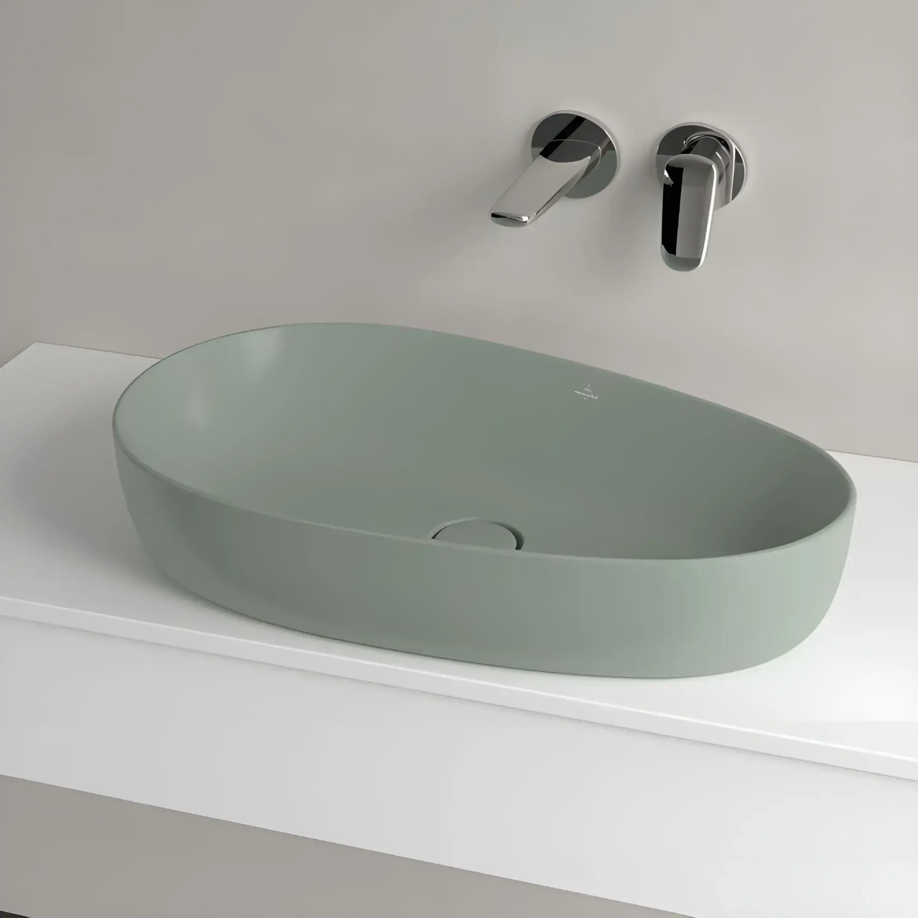 Умивальник Antao Villeroy & Boch 4A7465R8 Morning Green CeramicPlus — вид спереду