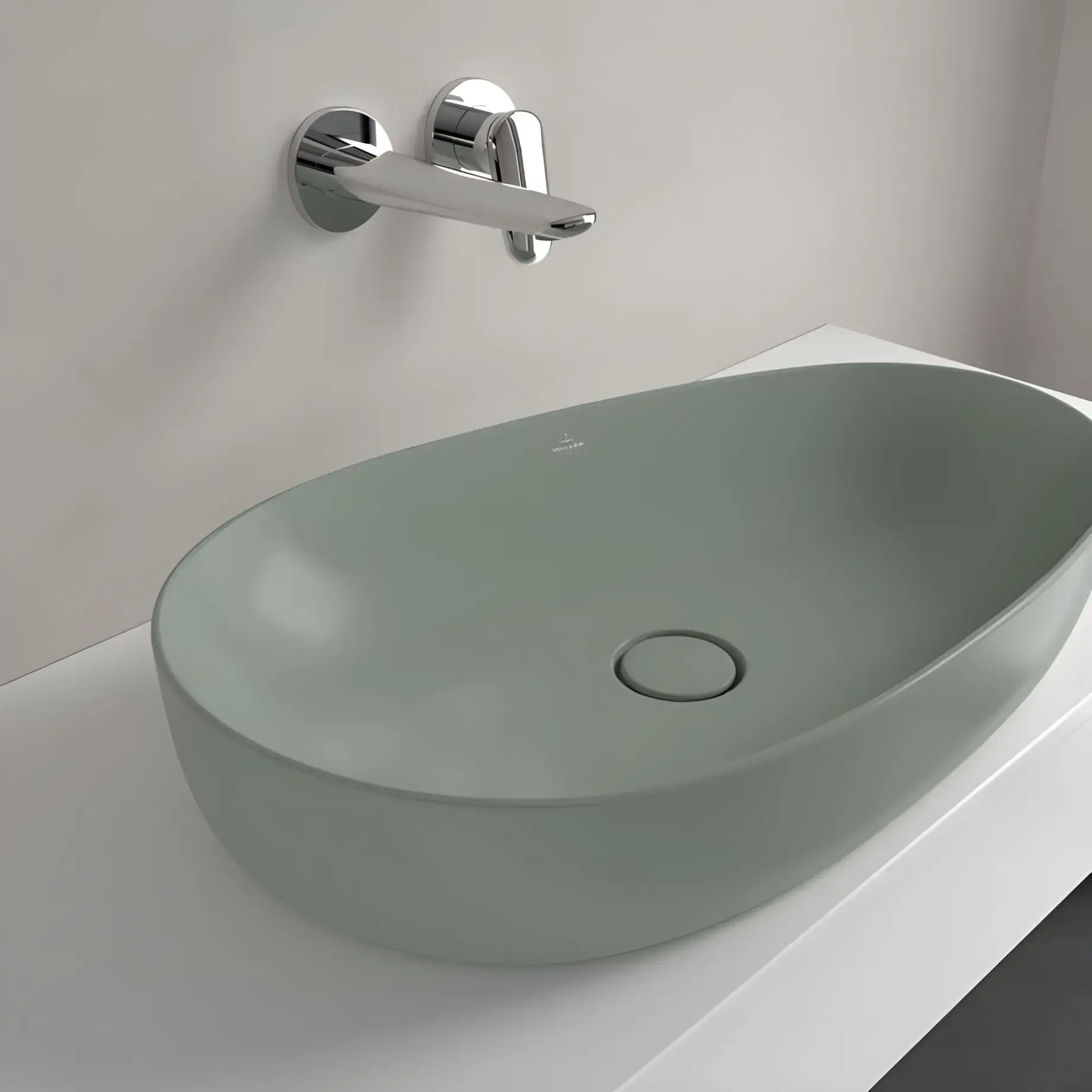 Умивальник Antao Villeroy & Boch 4A7465R8 Morning Green CeramicPlus — вид згори