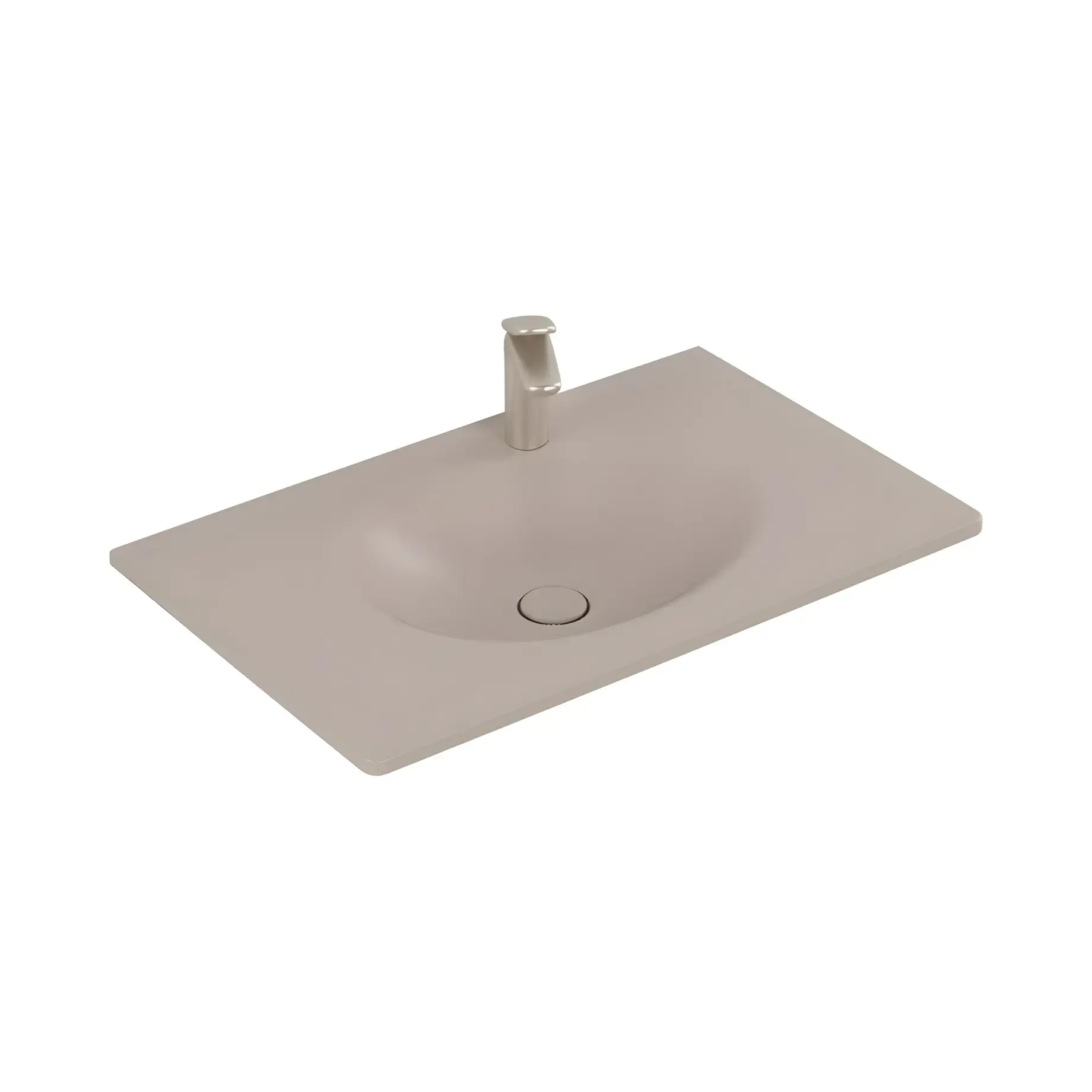 Умивальник Antao Villeroy & Boch 4A7581AM Almond CeramicPlus — вид на білому тлі