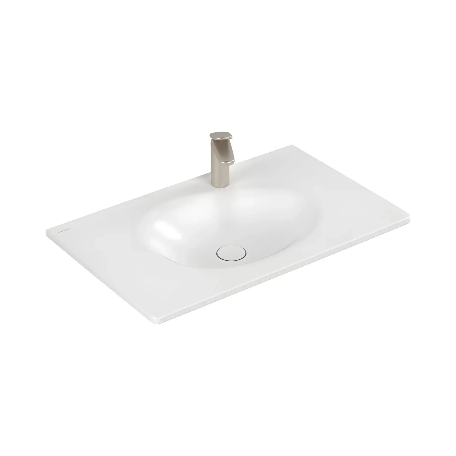 Умивальник Antao Villeroy & Boch 4A7581RW Stone White CeramicPlus — вид на білому тлі