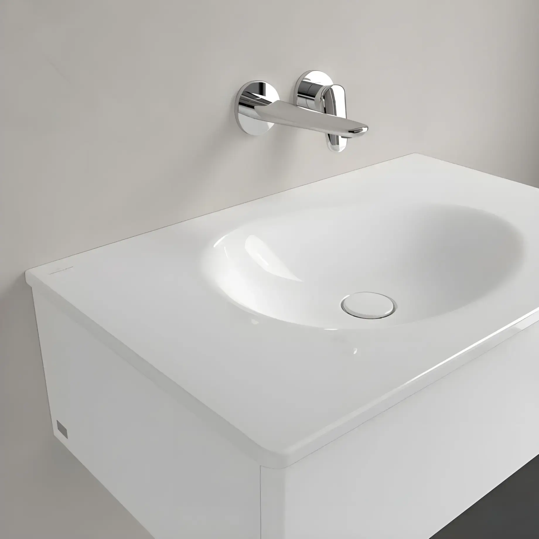 Умивальник Antao Villeroy & Boch 4A7583R1 Alpine White CeramicPlus — вид згори