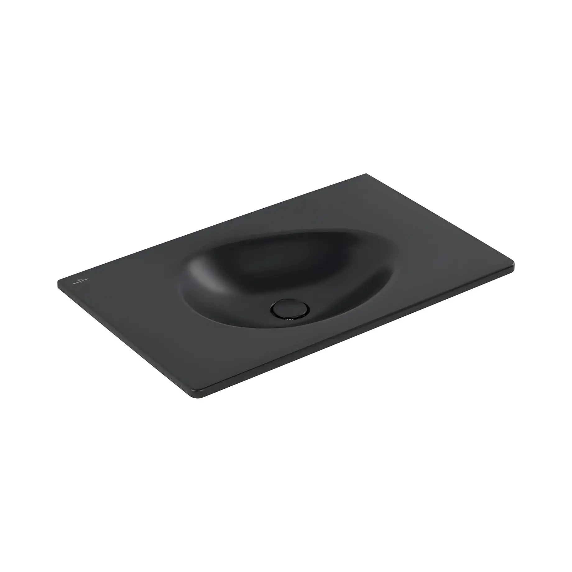 Умивальник Antao Villeroy & Boch 4A7583R7 Pure Black CeramicPlus — вид на білому тлі