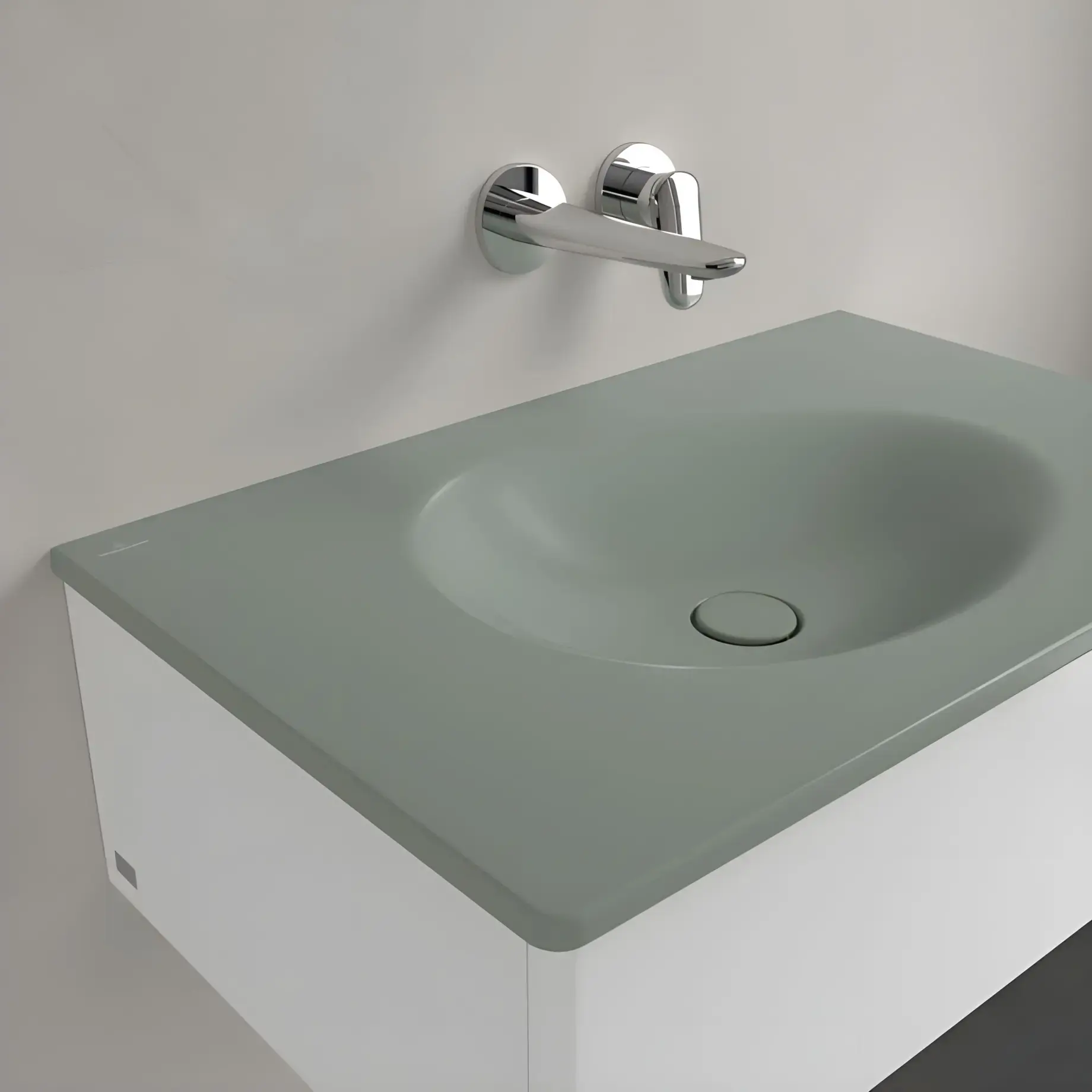 Умивальник Antao Villeroy & Boch 4A7583R8 Morning Green CeramicPlus — вид згори