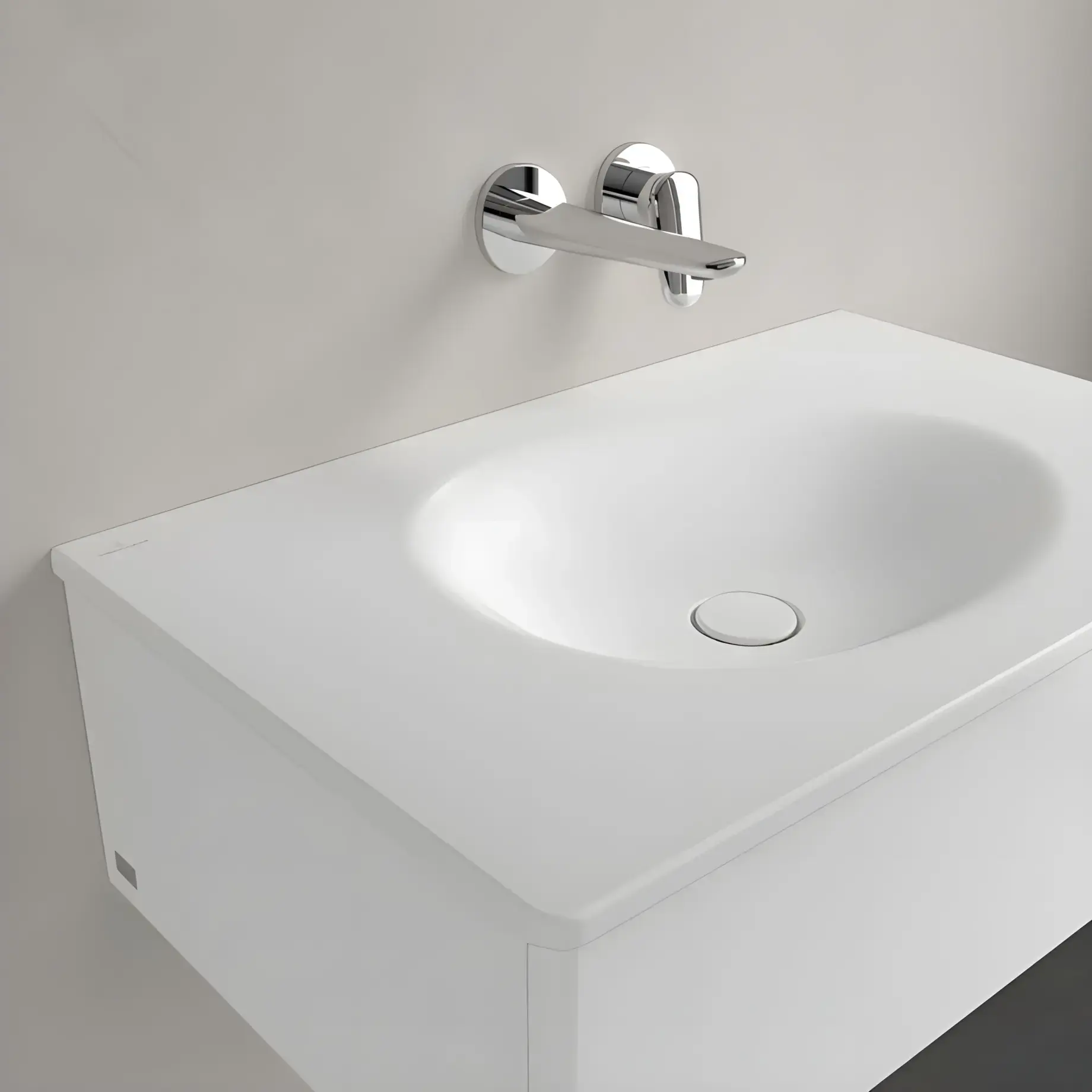 Умивальник Antao Villeroy & Boch 4A7583RW Stone White CeramicPlus — вид згори