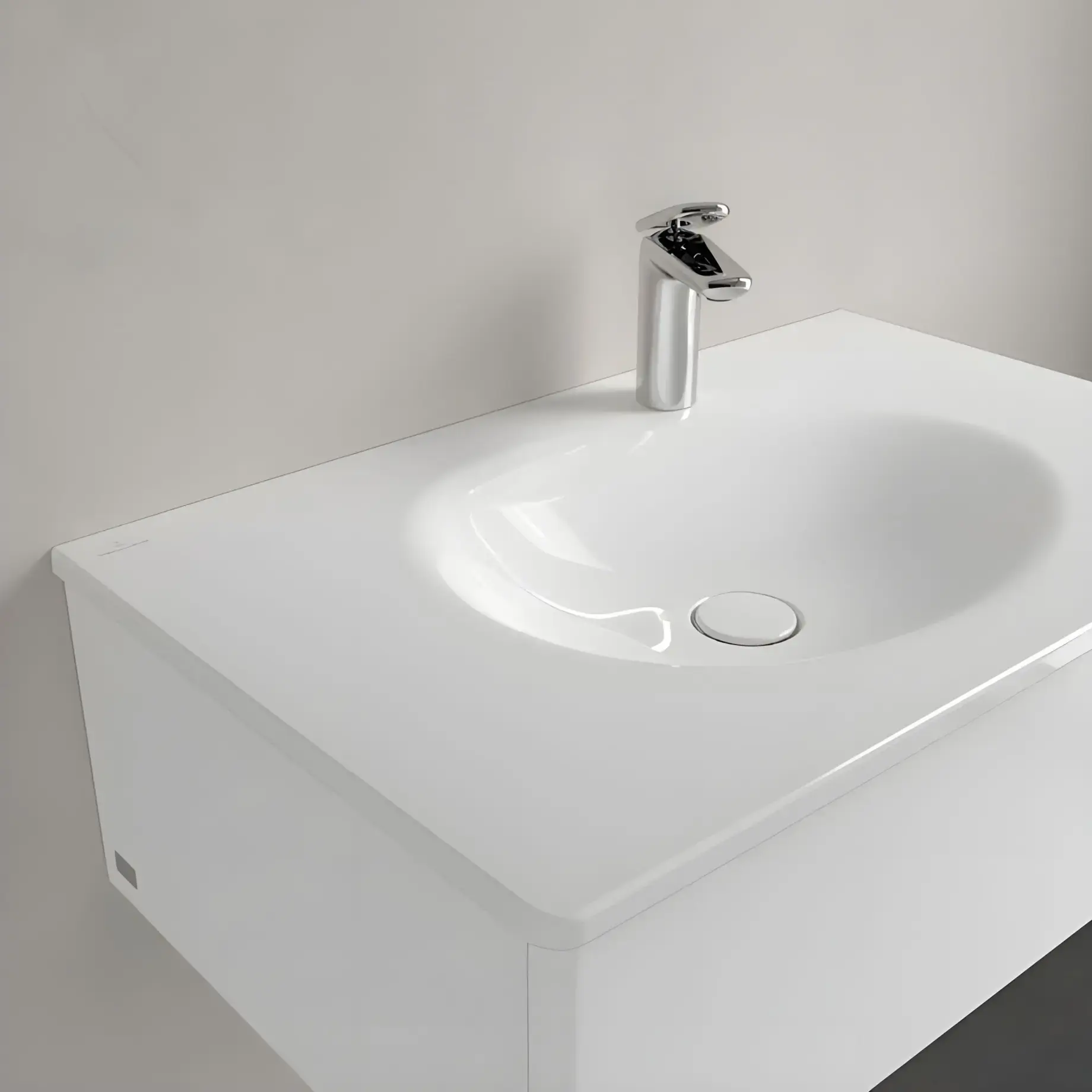 Умивальник Antao Villeroy & Boch 4A7584R1 Alpine White CeramicPlus — вид згори