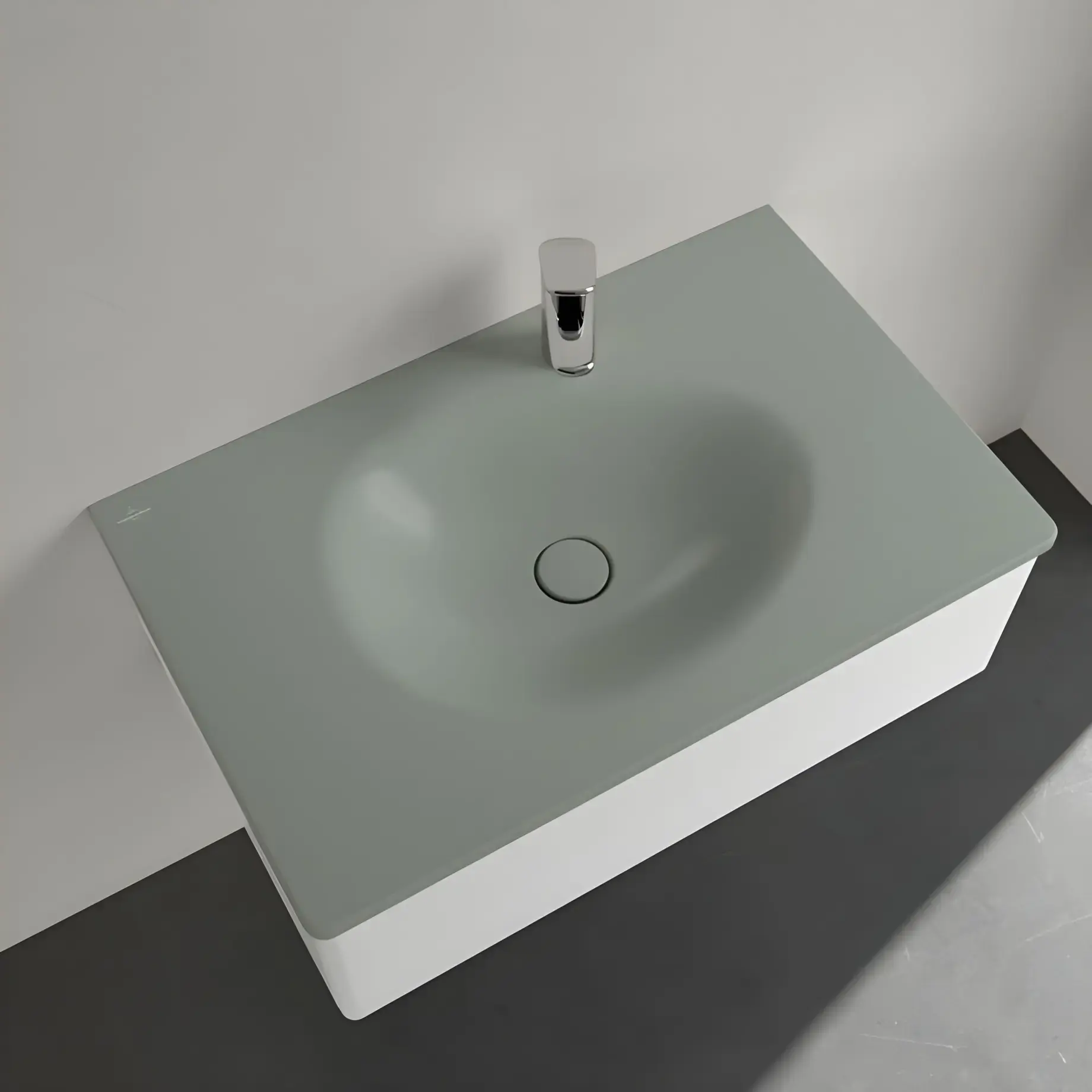 Умивальник Antao Villeroy & Boch 4A7584R8 Morning Green CeramicPlus — вид спереду