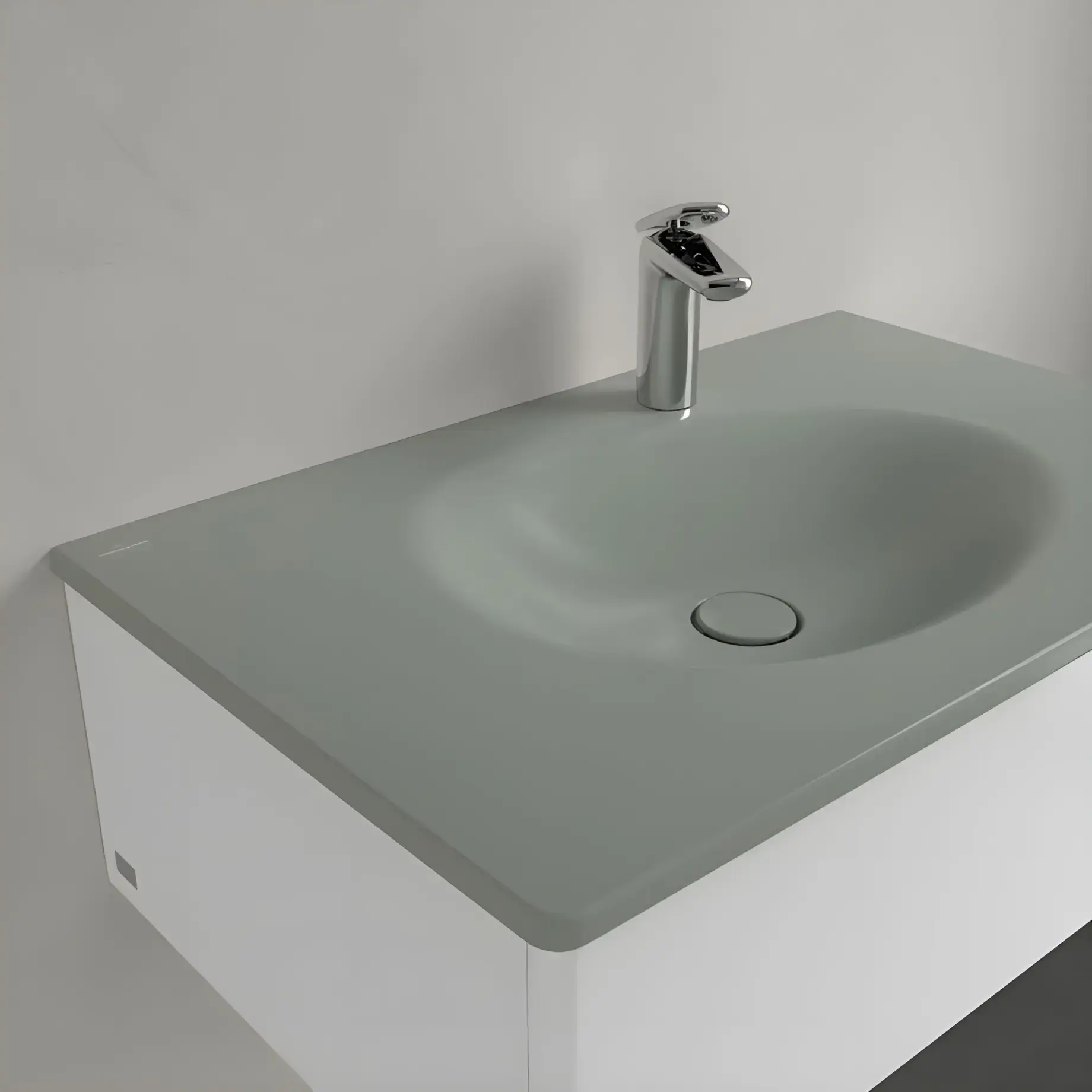Умивальник Antao Villeroy & Boch 4A7584R8 Morning Green CeramicPlus — вид згори