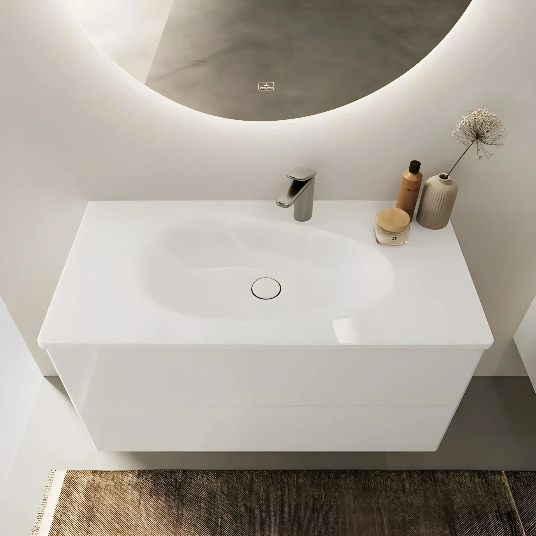 Умивальник Antao Villeroy & Boch 4A76A2R1 — бічний ракурс