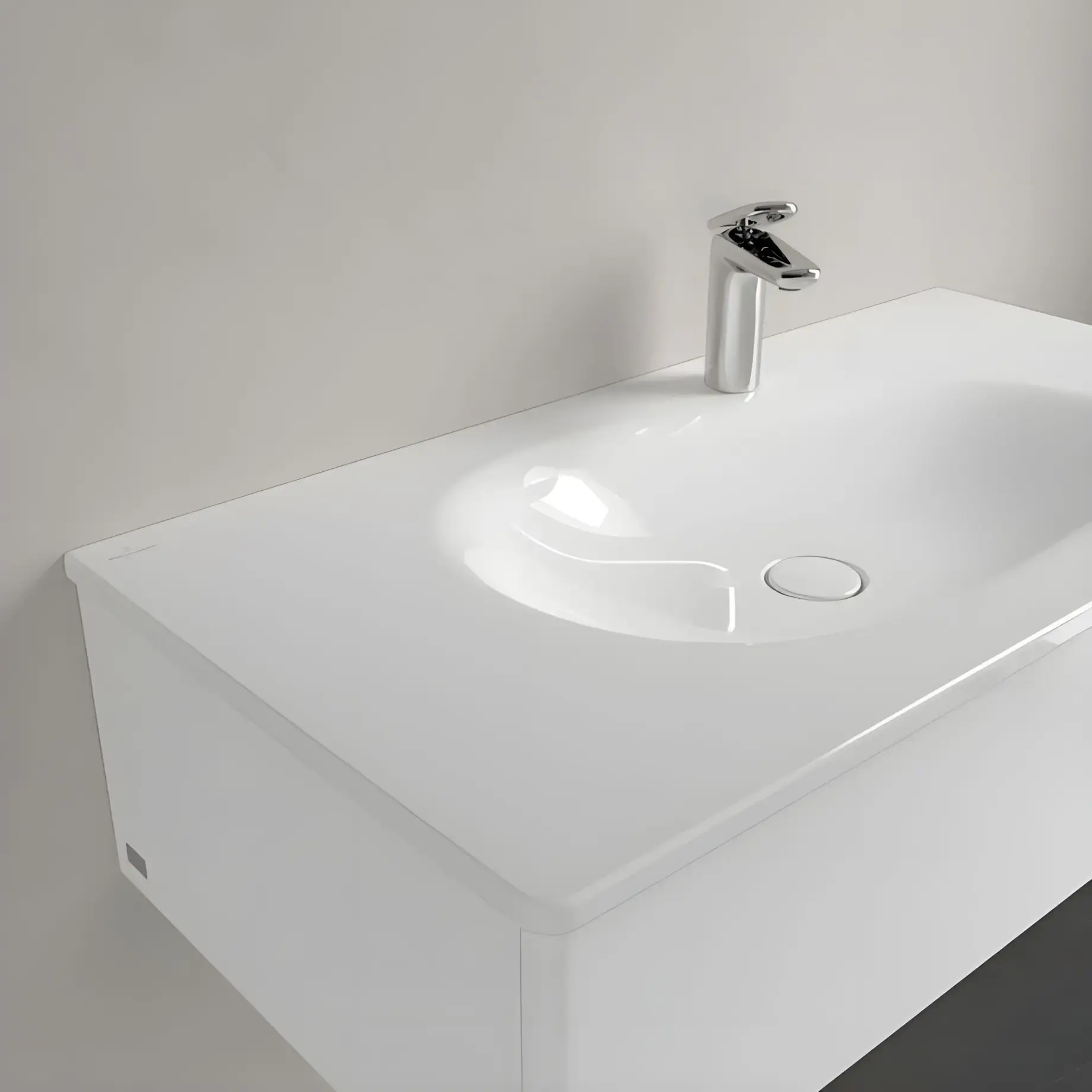 Умивальник Antao Villeroy & Boch 4A76A2R1 — деталь крупним планом