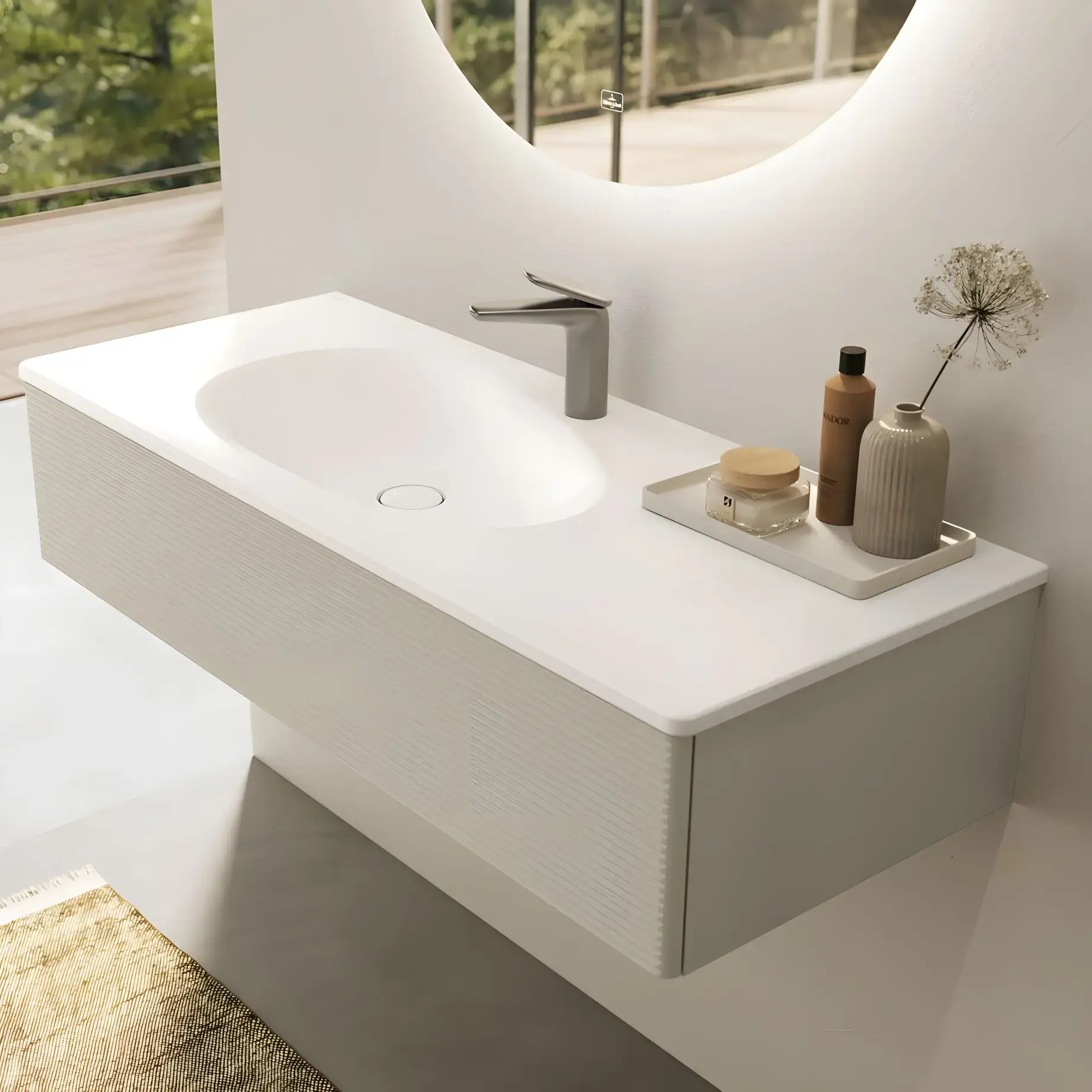 Умивальник Antao Villeroy & Boch 4A77L2R1 — вид спереду