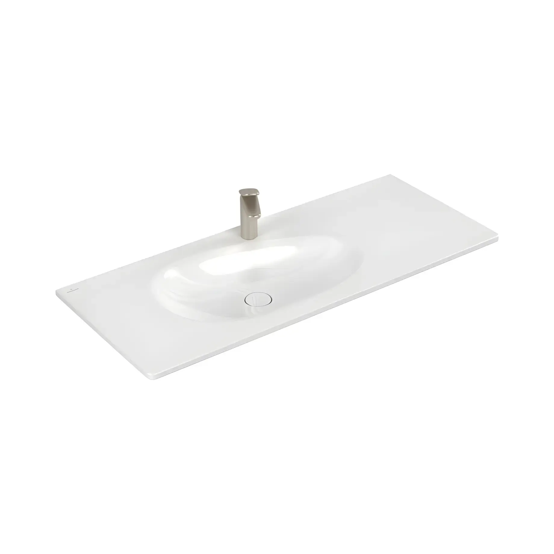 Умивальник Antao Villeroy & Boch 4A77LBR1 Alpine White CeramicPlus 120 х 50 см — вид на білому тлі