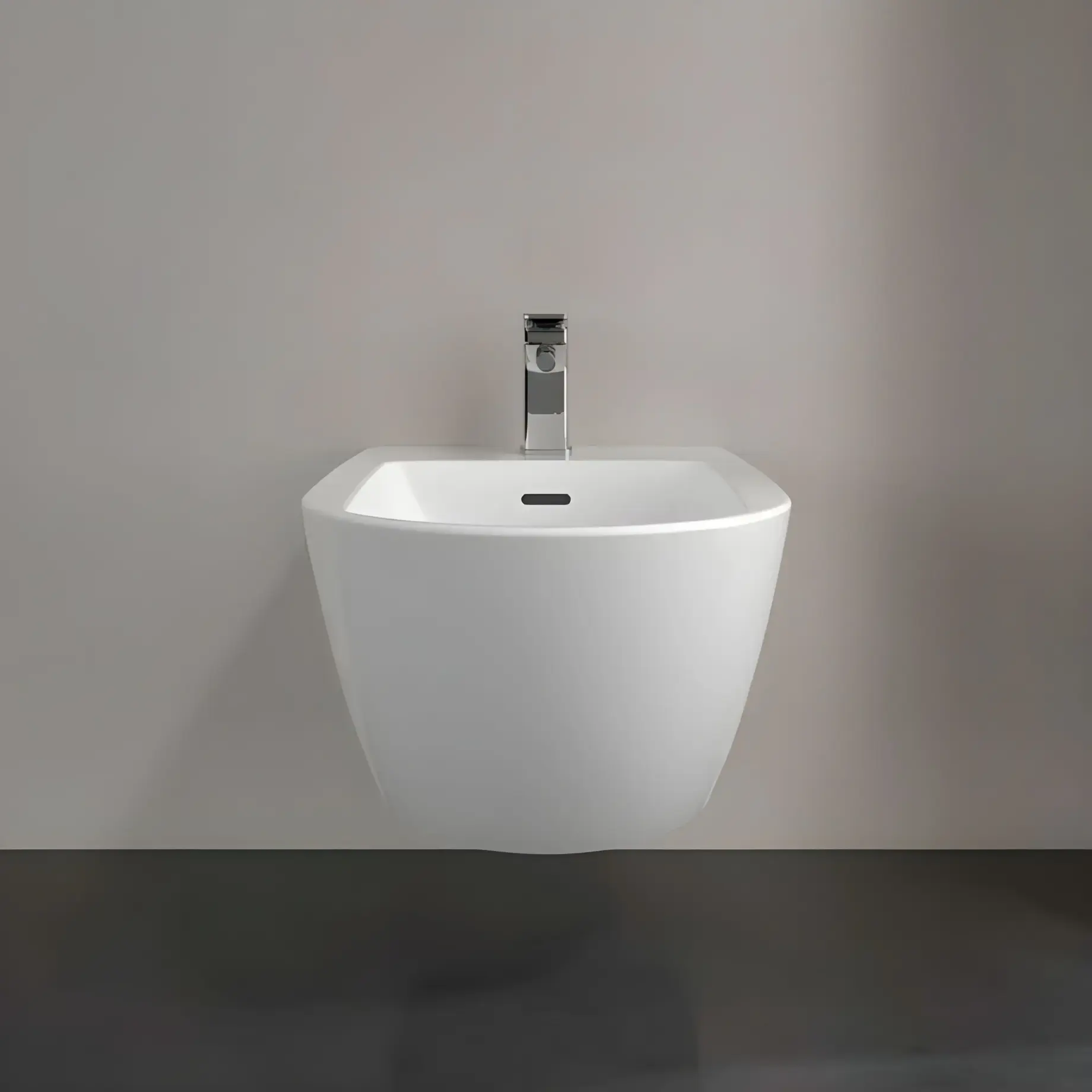 Біде Antao Villeroy & Boch 541100R1 White Alpin CeramicPlus — бічний ракурс