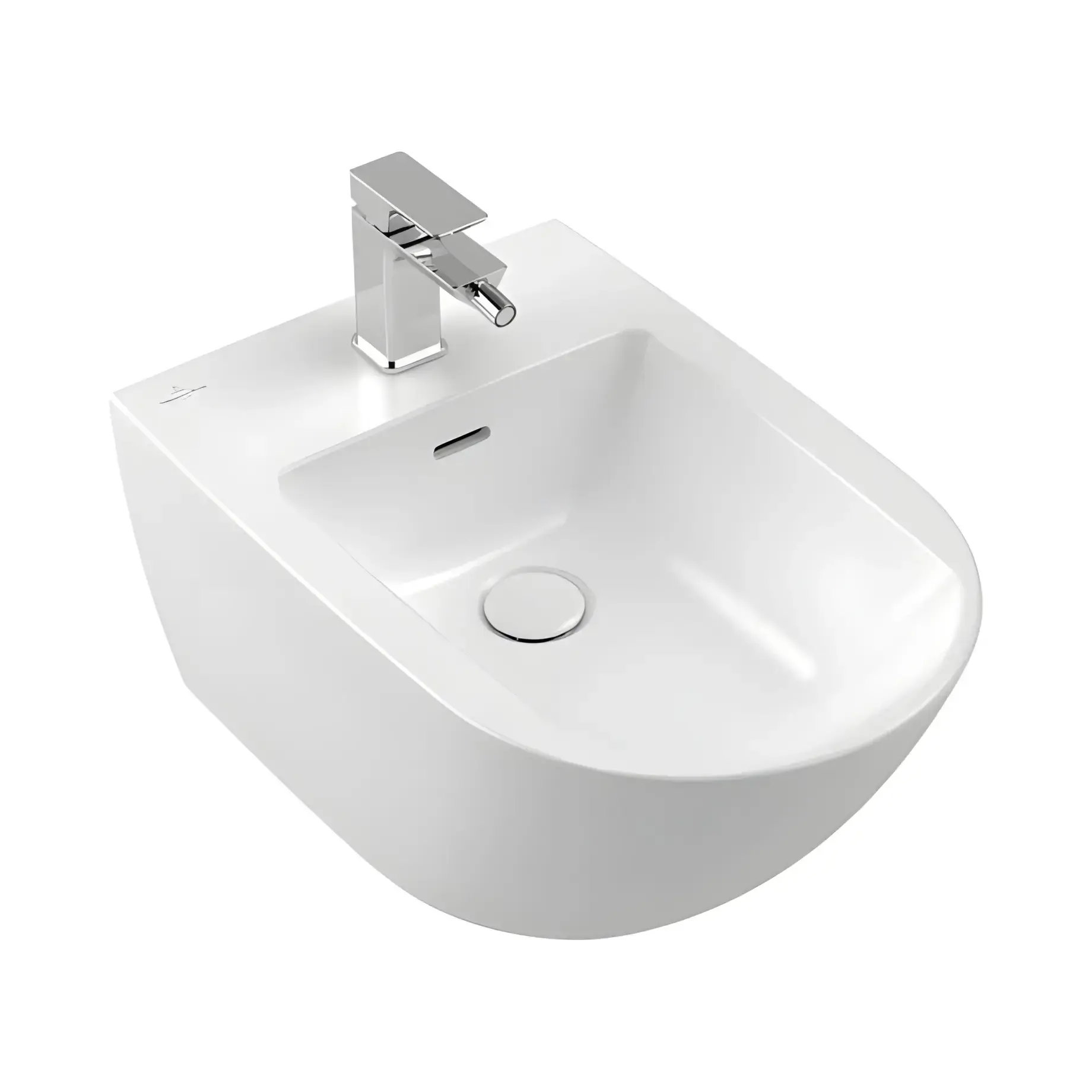Біде Antao Villeroy & Boch 541100RW Stone White CeramicPlus — вид на білому тлі