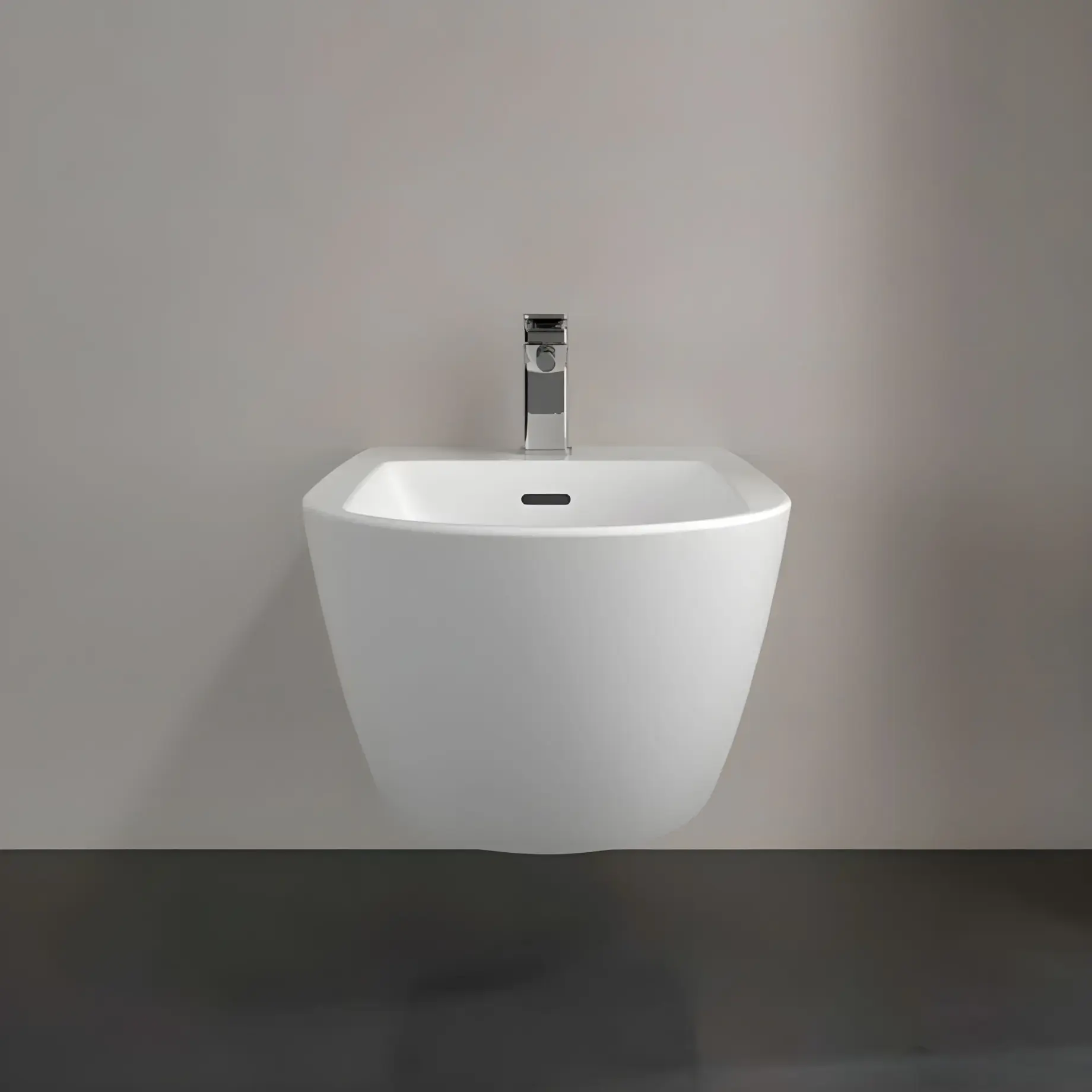 Біде Antao Villeroy & Boch 541100RW Stone White CeramicPlus — вид згори