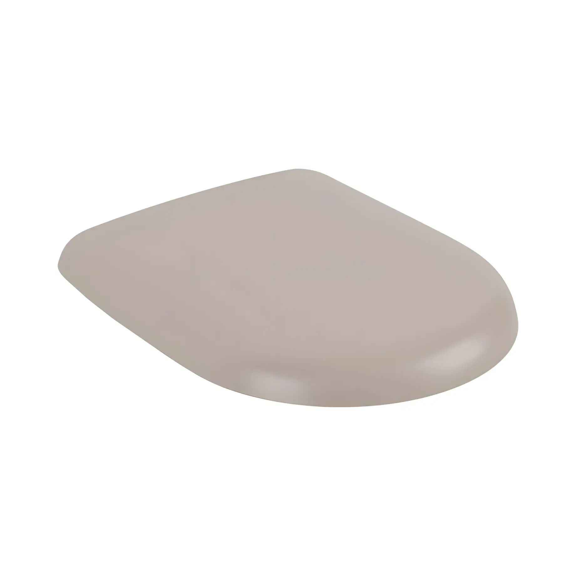 Сидіння з кришкою для унітазу (SoftClosing і QuickRelease) Antao Villeroy & Boch 8M67S1AM Almond 37.3 х 44.5 см — вид на білому тлі