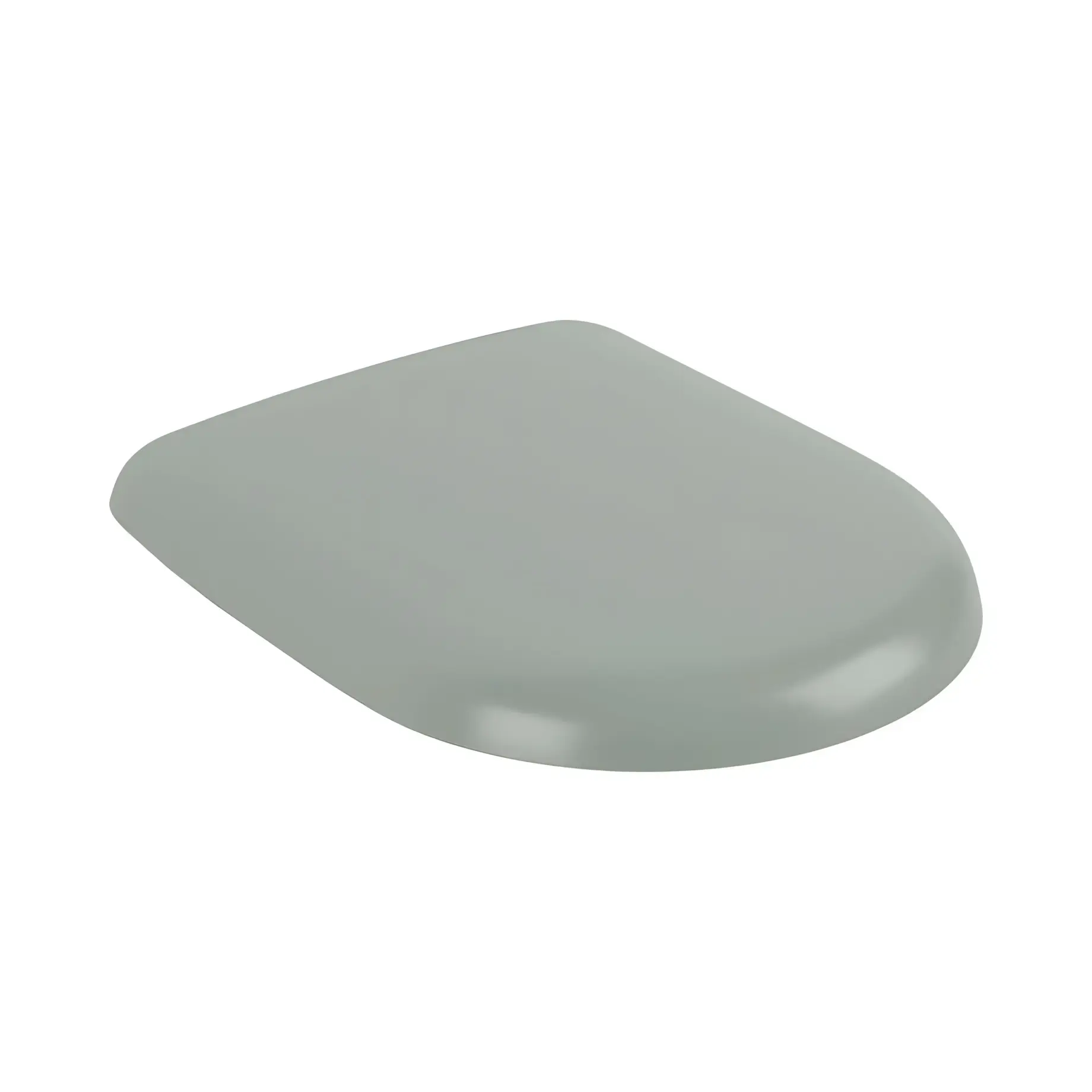 Сидіння з кришкою для унітазу (SoftClosing і QuickRelease) Antao Villeroy & Boch 8M67S1R8 Morning Green 37.3 х 44.5 см — вид на білому тлі