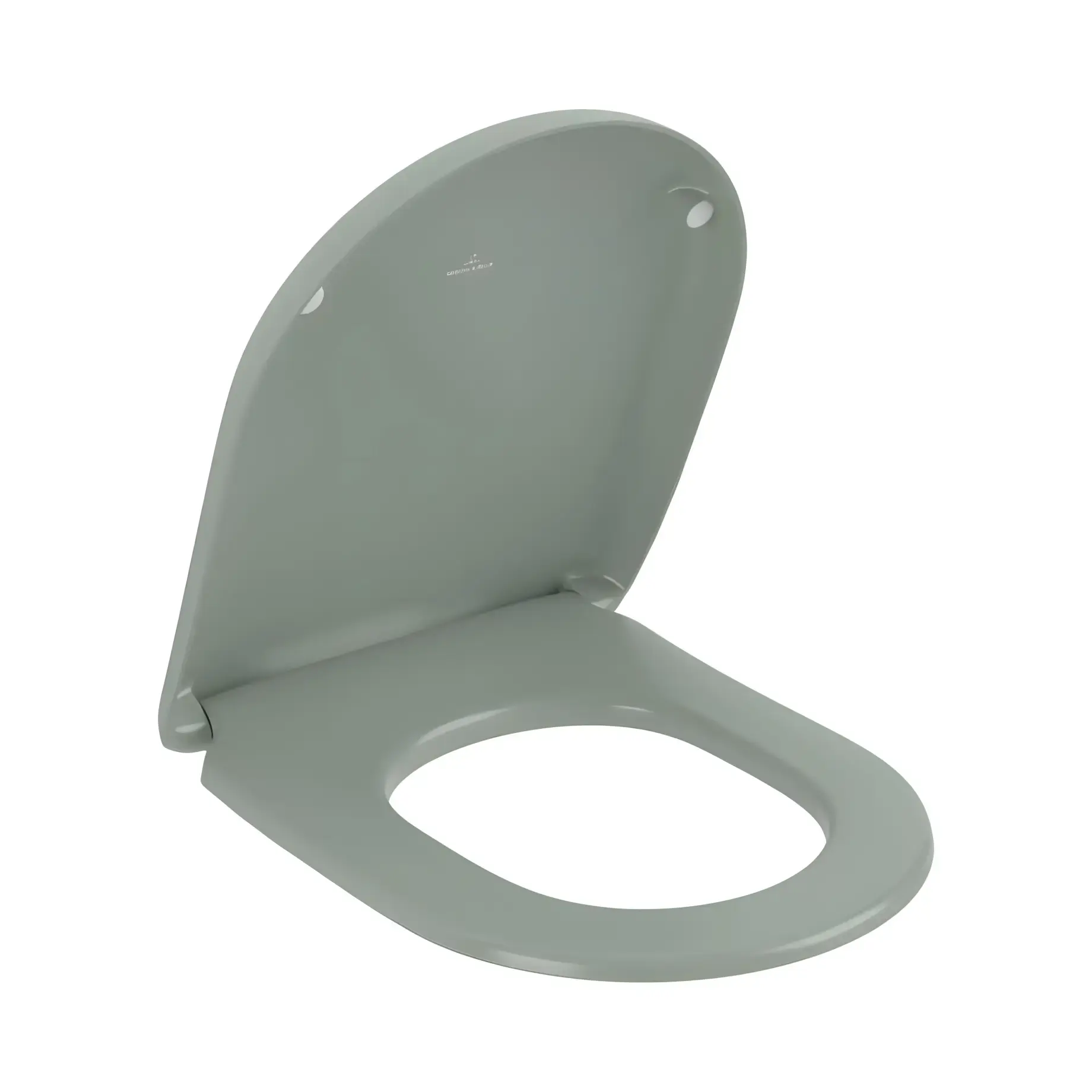 Сидіння з кришкою для унітазу (SoftClosing і QuickRelease) Antao Villeroy & Boch 8M67S1R8 Morning Green — вид спереду