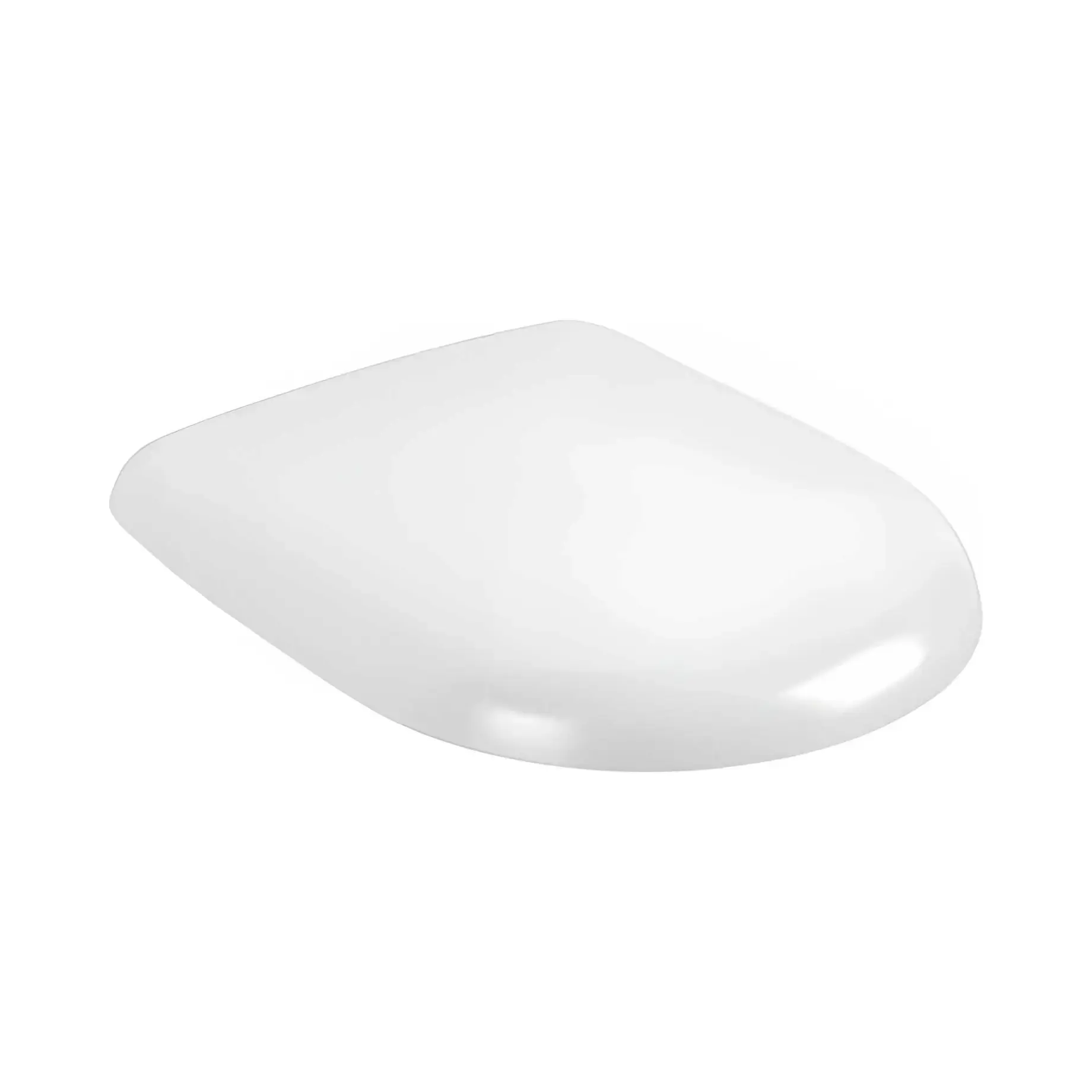 Сидіння з кришкою для унітазу (SoftClosing і QuickRelease) Antao Villeroy & Boch 8M67S1RW Stone White — вид на білому тлі