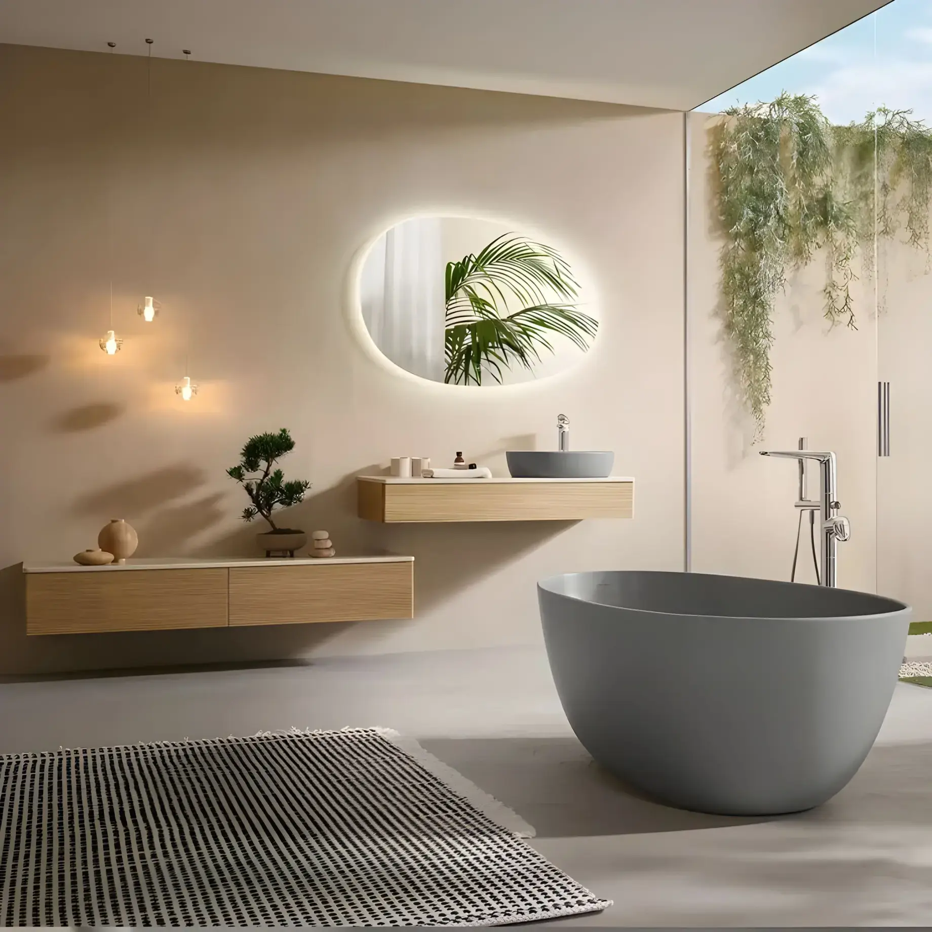 Ванна Antao Villeroy & Boch UBQ170TAO7V-3S Grey — бічний ракурс