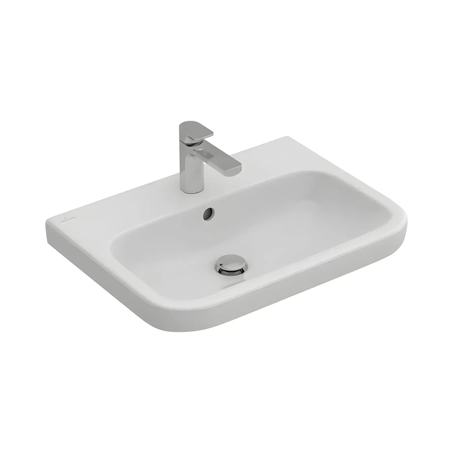 Умивальник Architectura Villeroy & Boch 4188KG01 Alpine White 65 х 47 см — вид на білому тлі