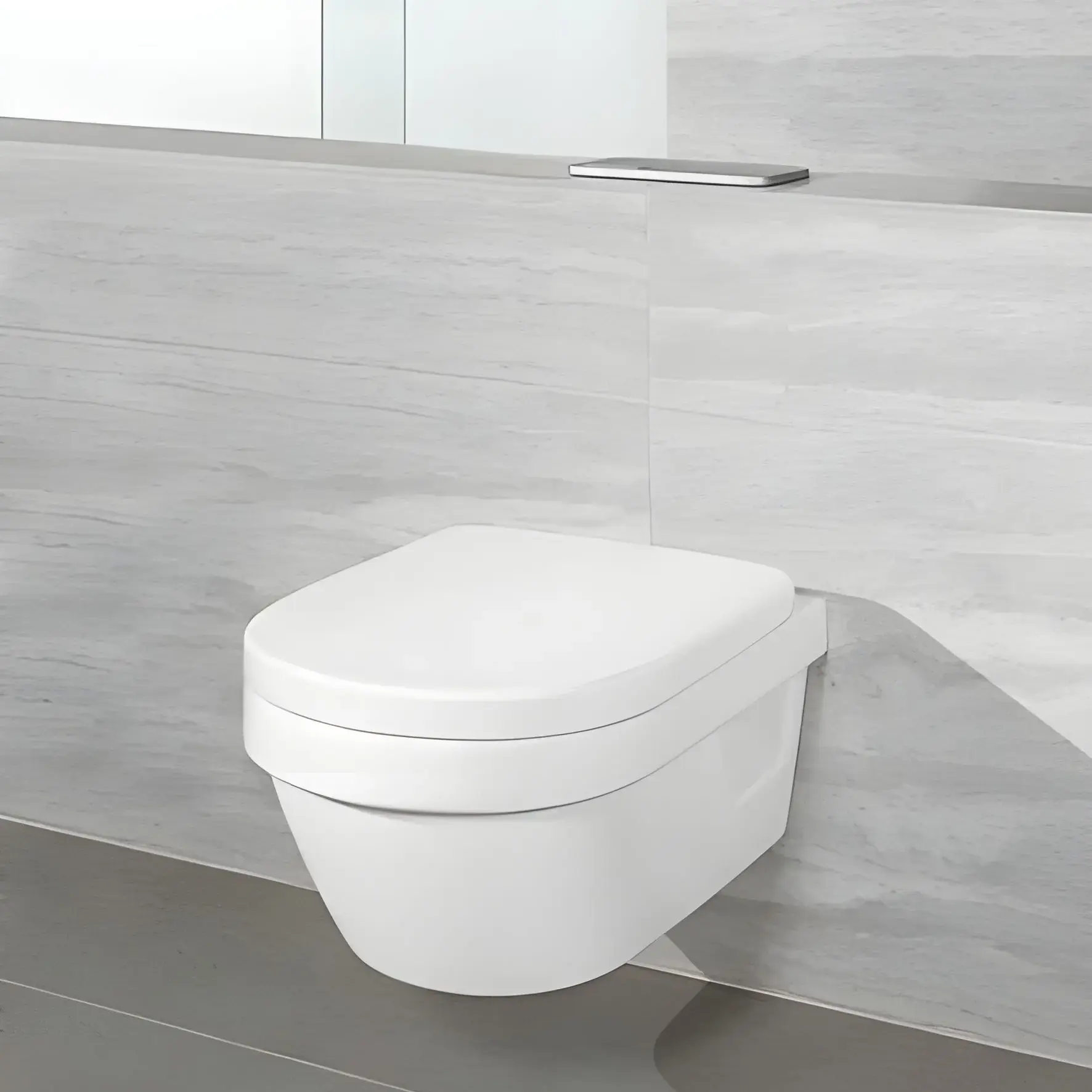 Унітаз Architectura Villeroy & Boch 4687HR01 White Alpin — вид спереду
