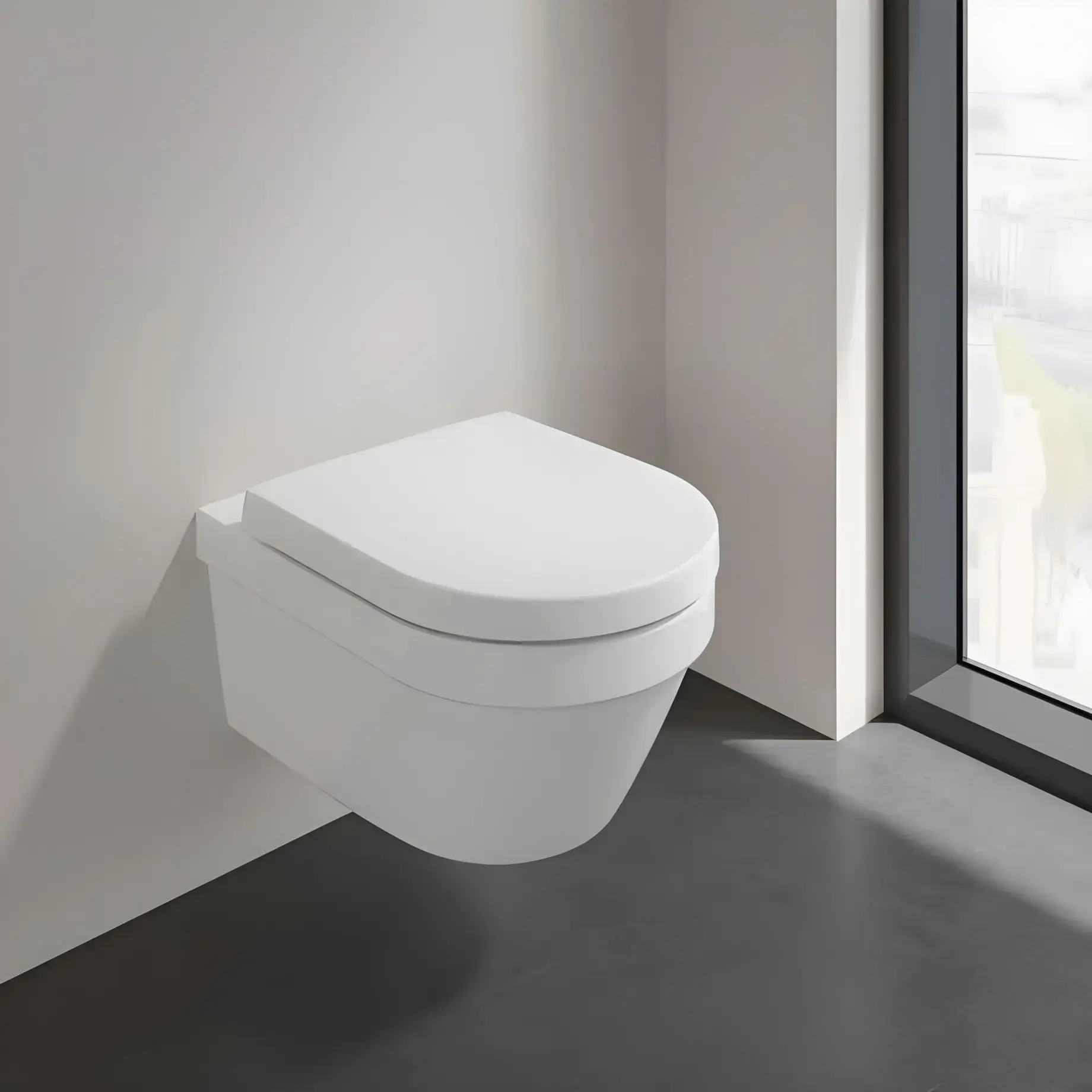 Унитаз Architectura Villeroy & Boch 4694HRR1 — вид спереди