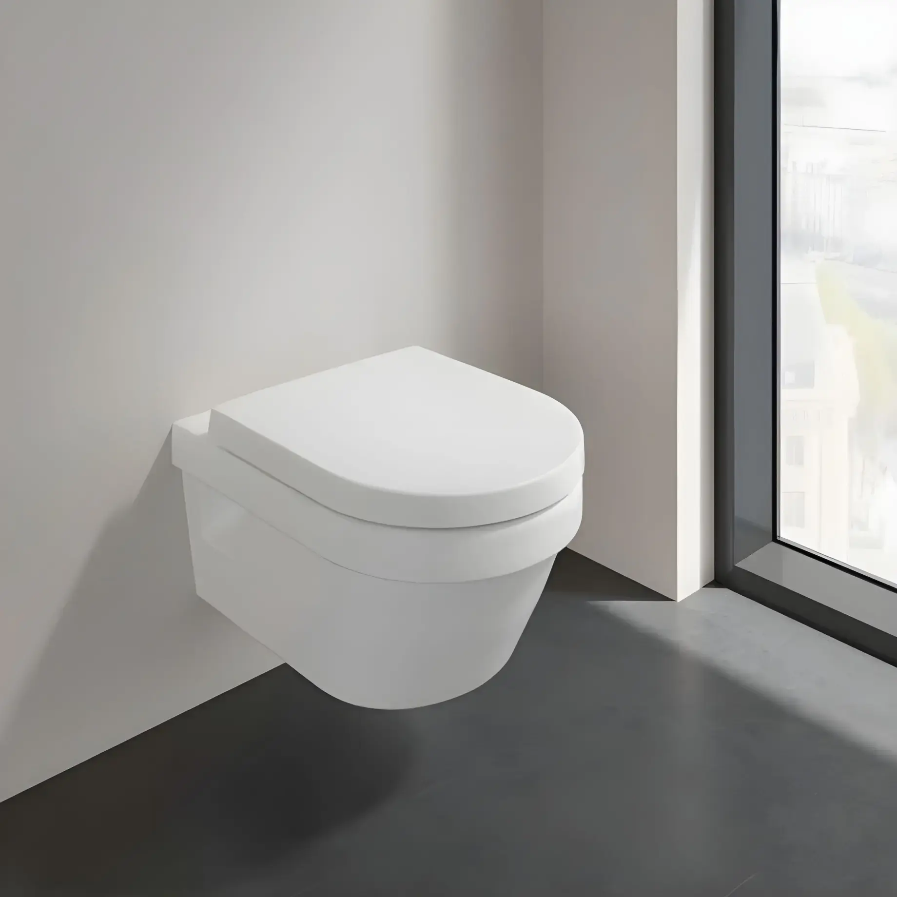 Унітаз Architectura Villeroy & Boch 5684HR01 White Alpin — вид згори