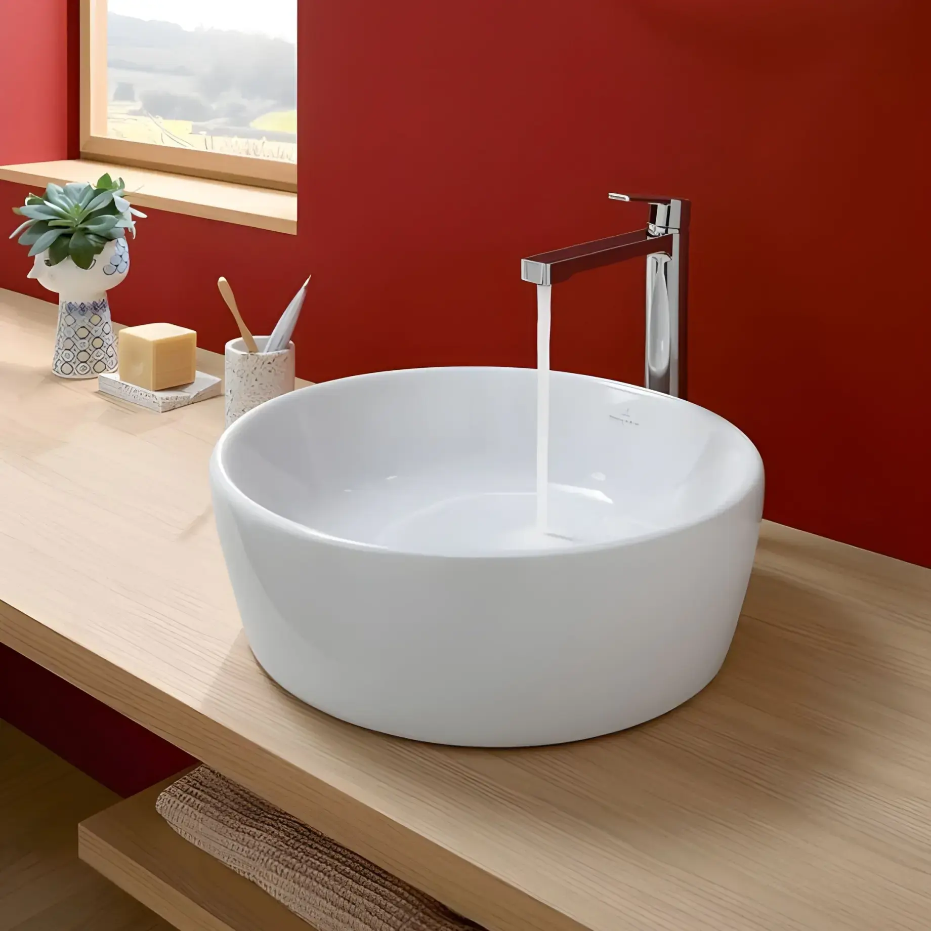 Умивальник Architectura Villeroy & Boch 5A254601 — вид ззаду