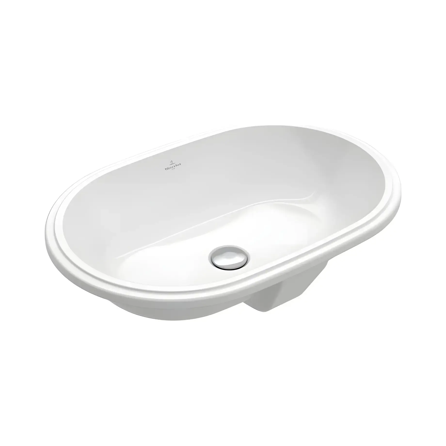 Умивальник Architectura Villeroy & Boch 5A266001 Alpine White 60 х 40 см — вид на білому тлі