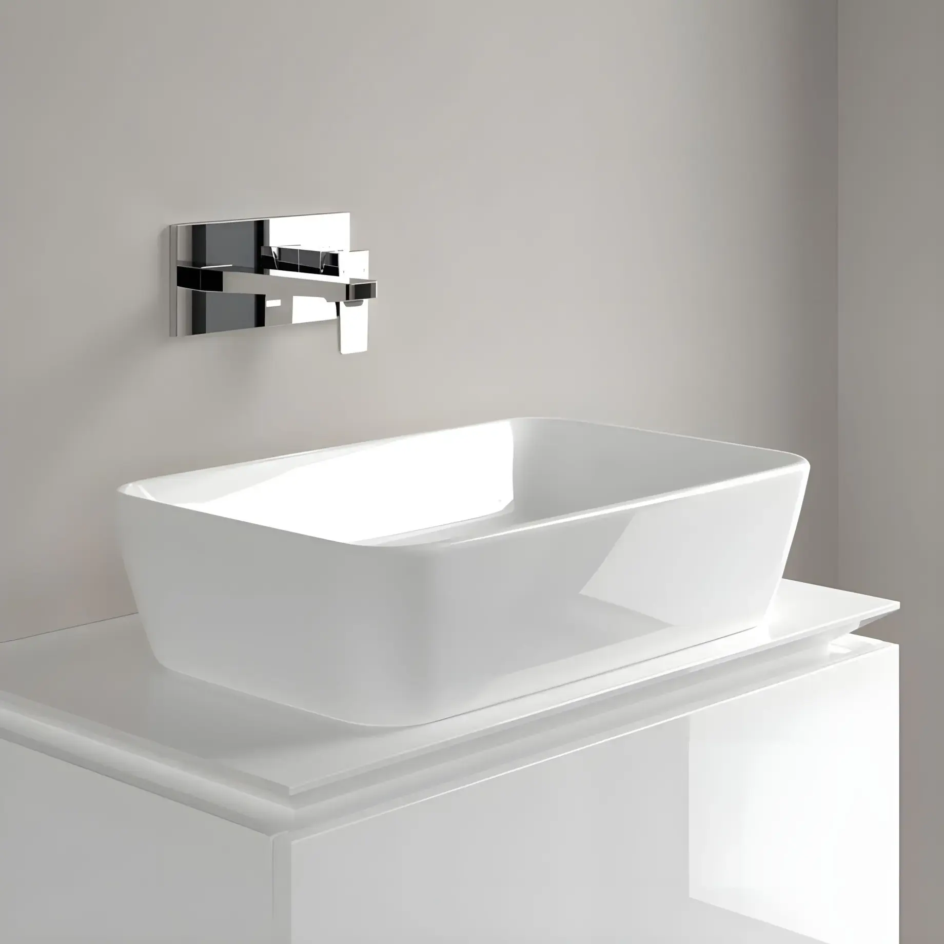 Умивальник Architectura Villeroy & Boch 5A276001 — вид ззаду