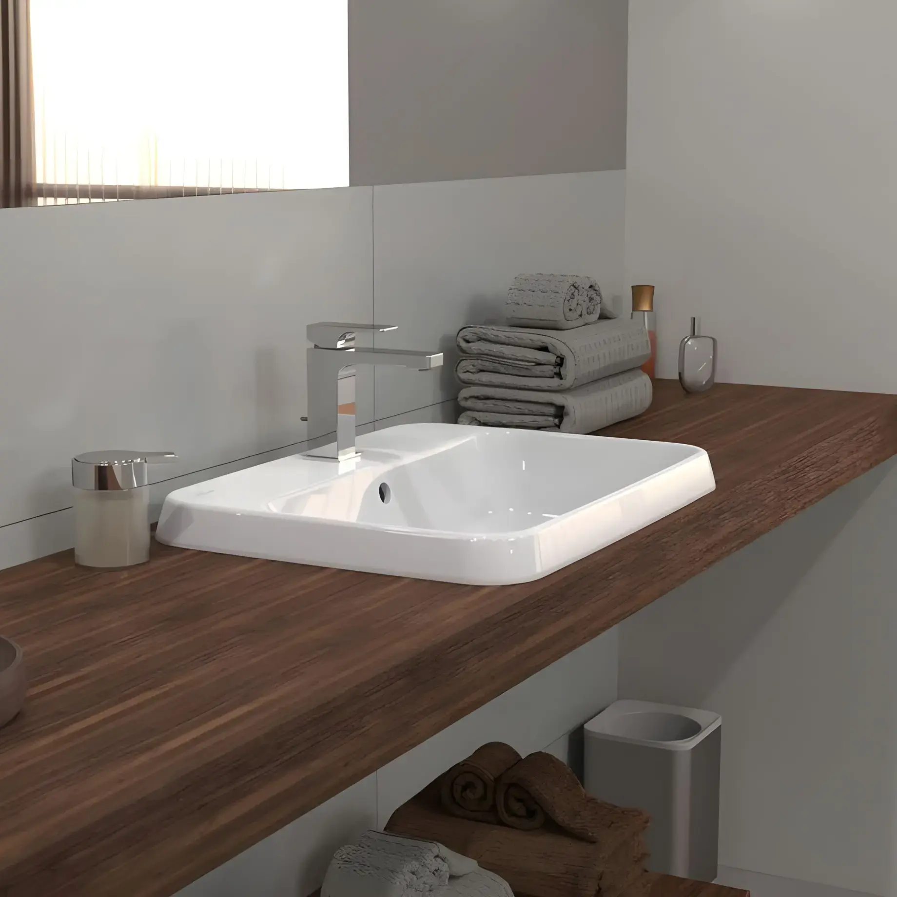 Умивальник Architectura Villeroy & Boch 5A676001 — вид ззаду
