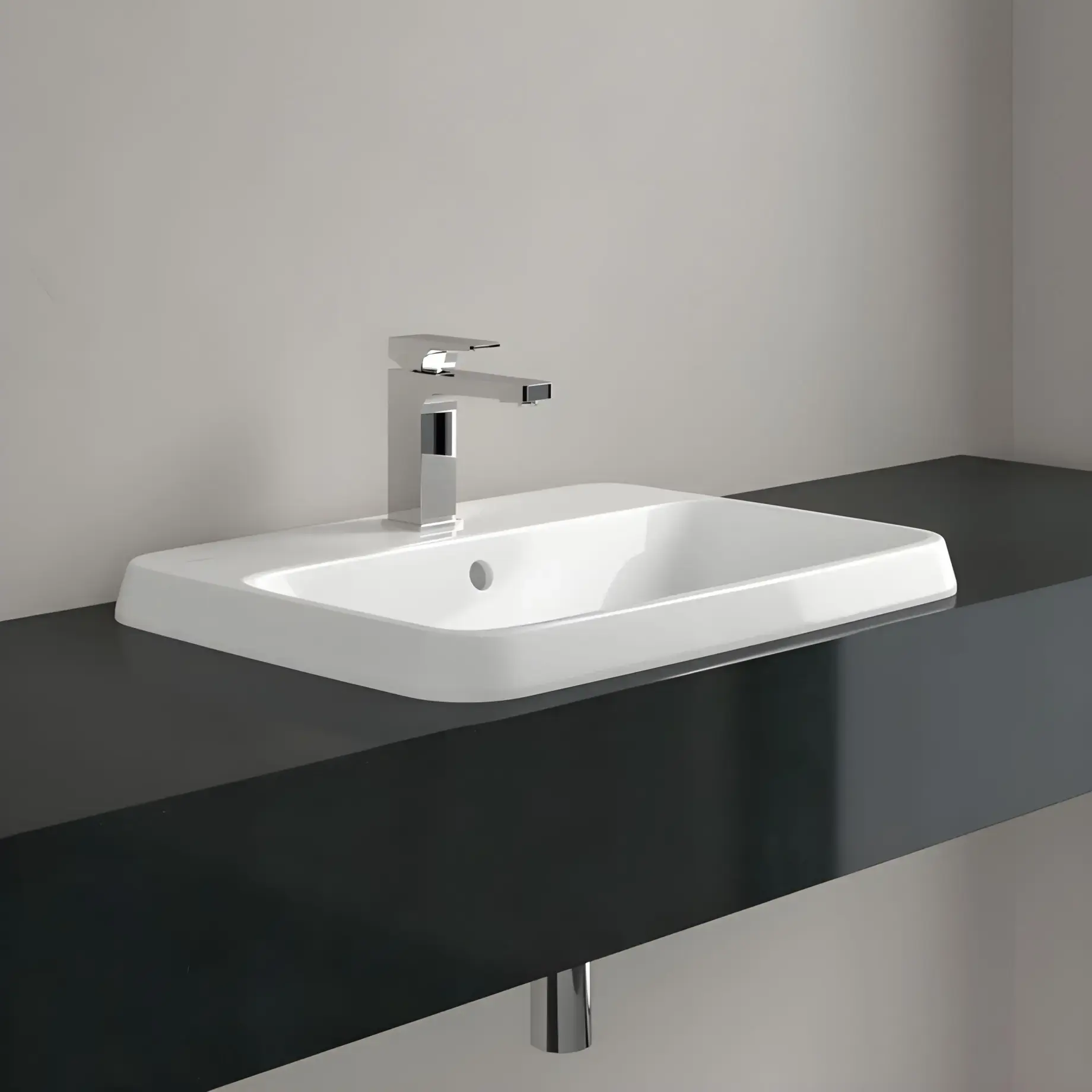 Умивальник Architectura Villeroy & Boch 5A676001 — деталь крупним планом