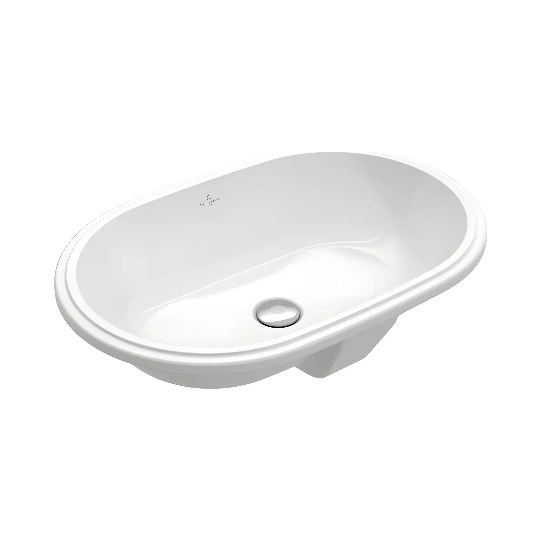 Умивальник Architectura Villeroy & Boch 5A766001 Alpine White 57 х 37.5 см — вид на білому тлі